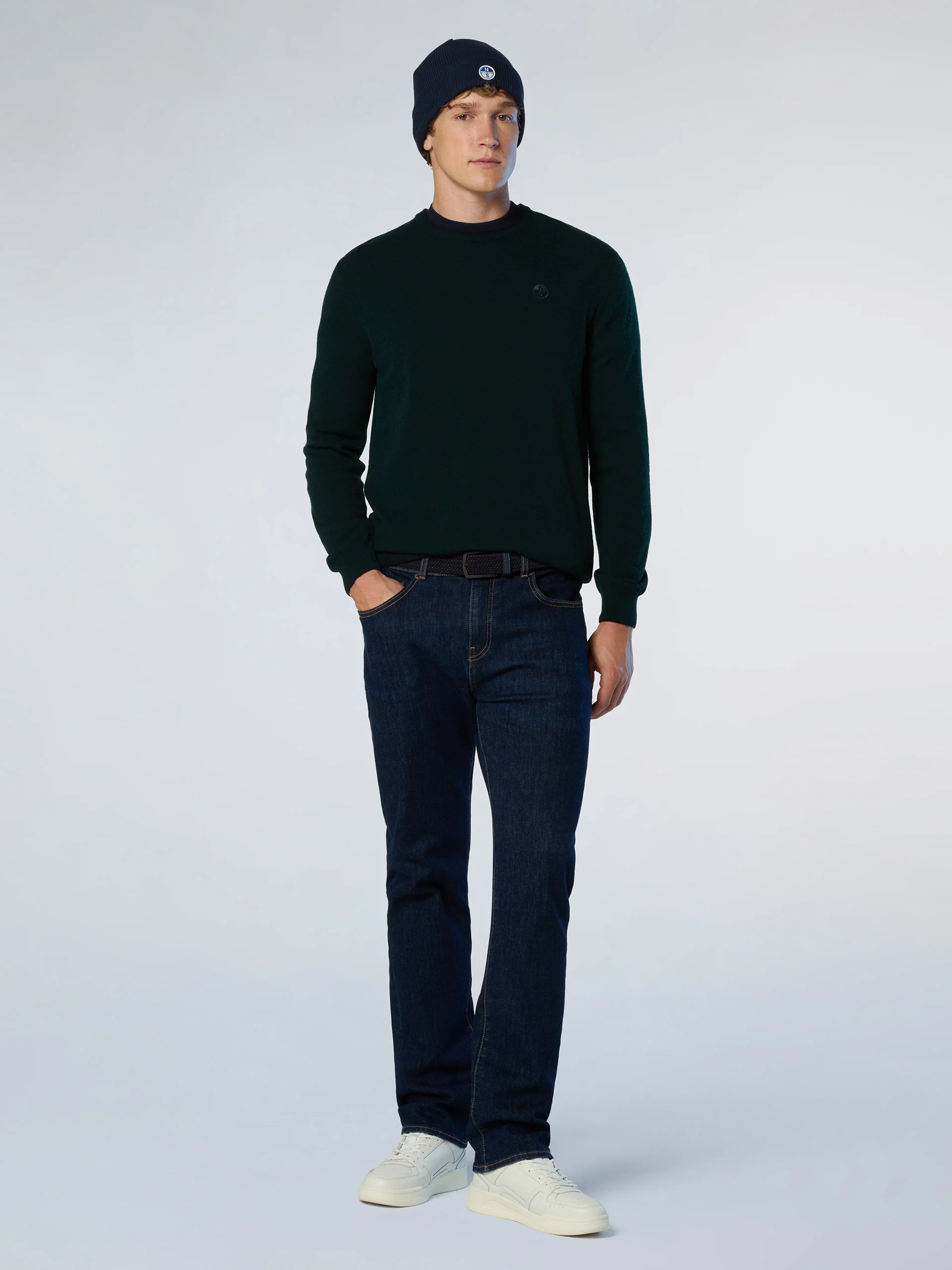 Crew-neck sweater with embroidered logo - Image 23