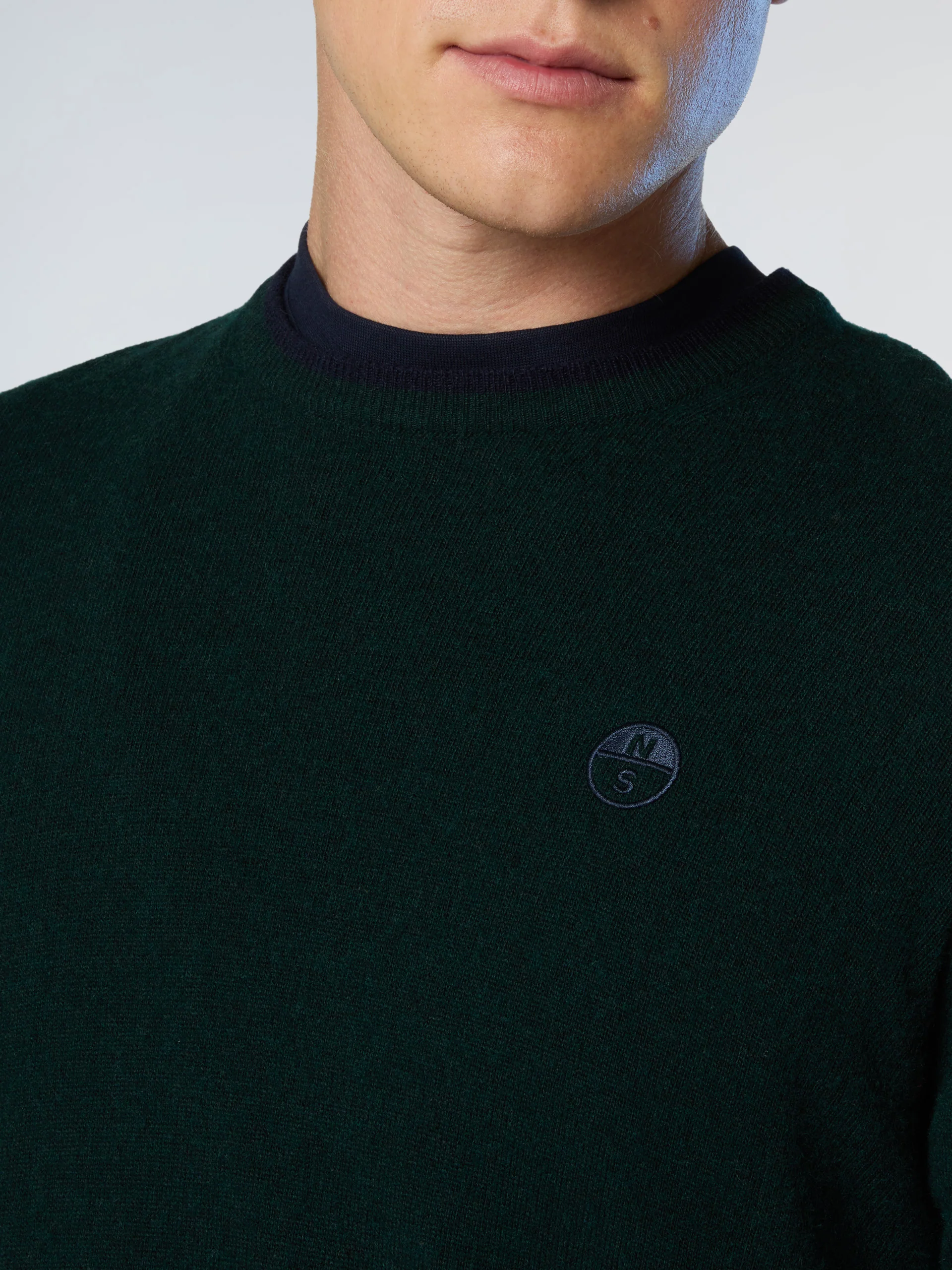 Crew-neck sweater with embroidered logo - Image 24