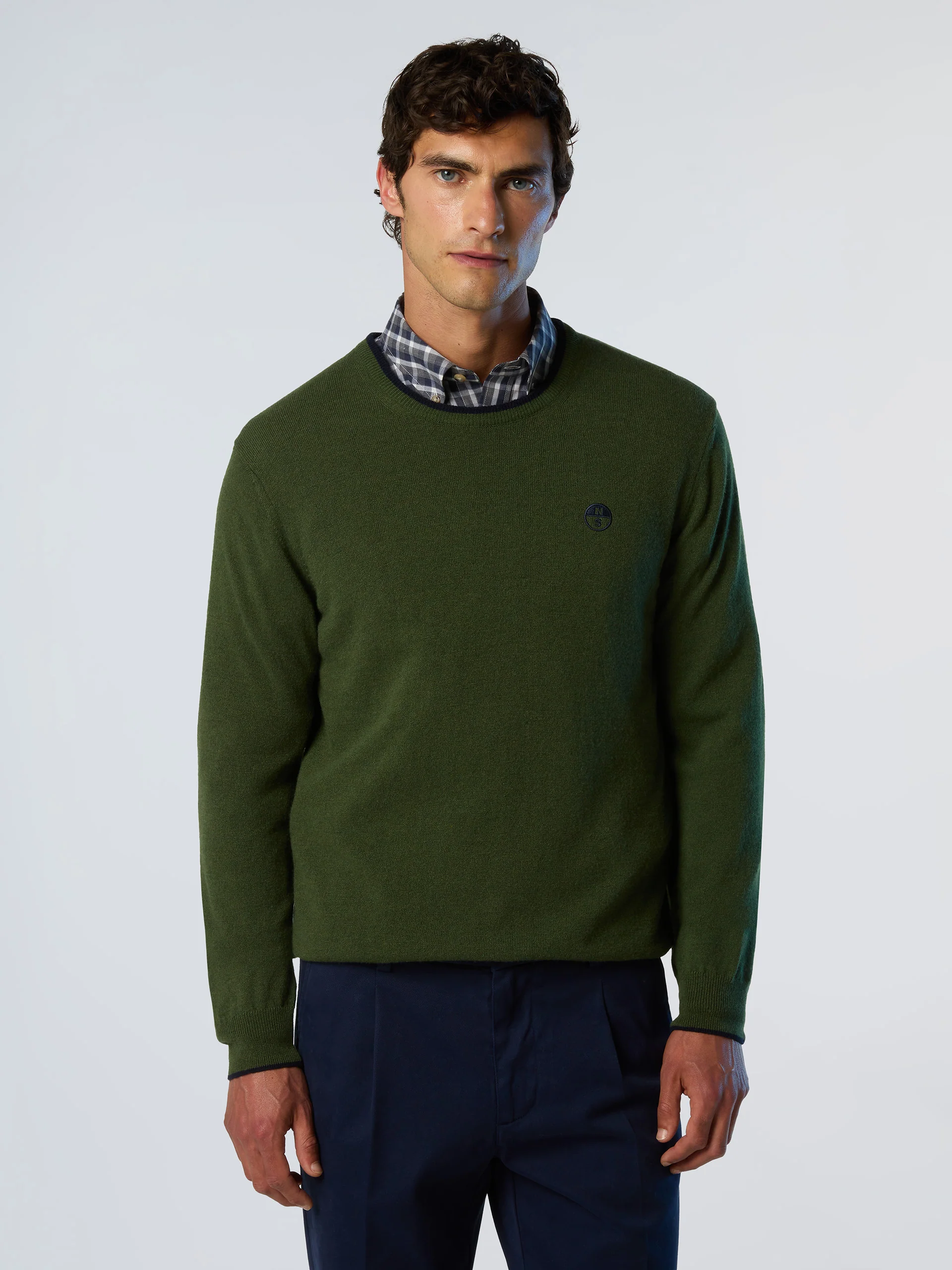 Crew-neck sweater with embroidered logo - Image 25