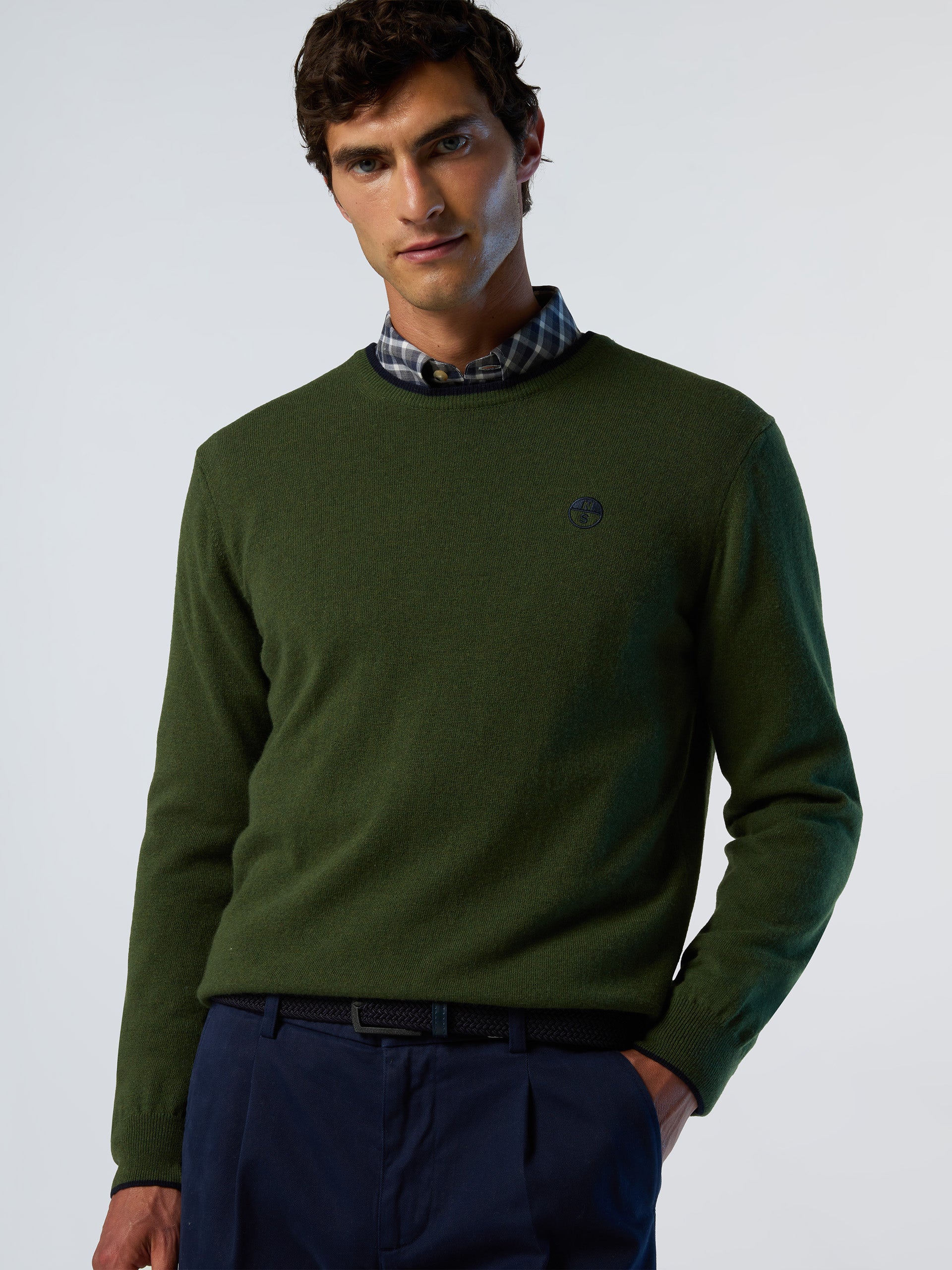 Crew-neck sweater with embroidered logo - Image 26