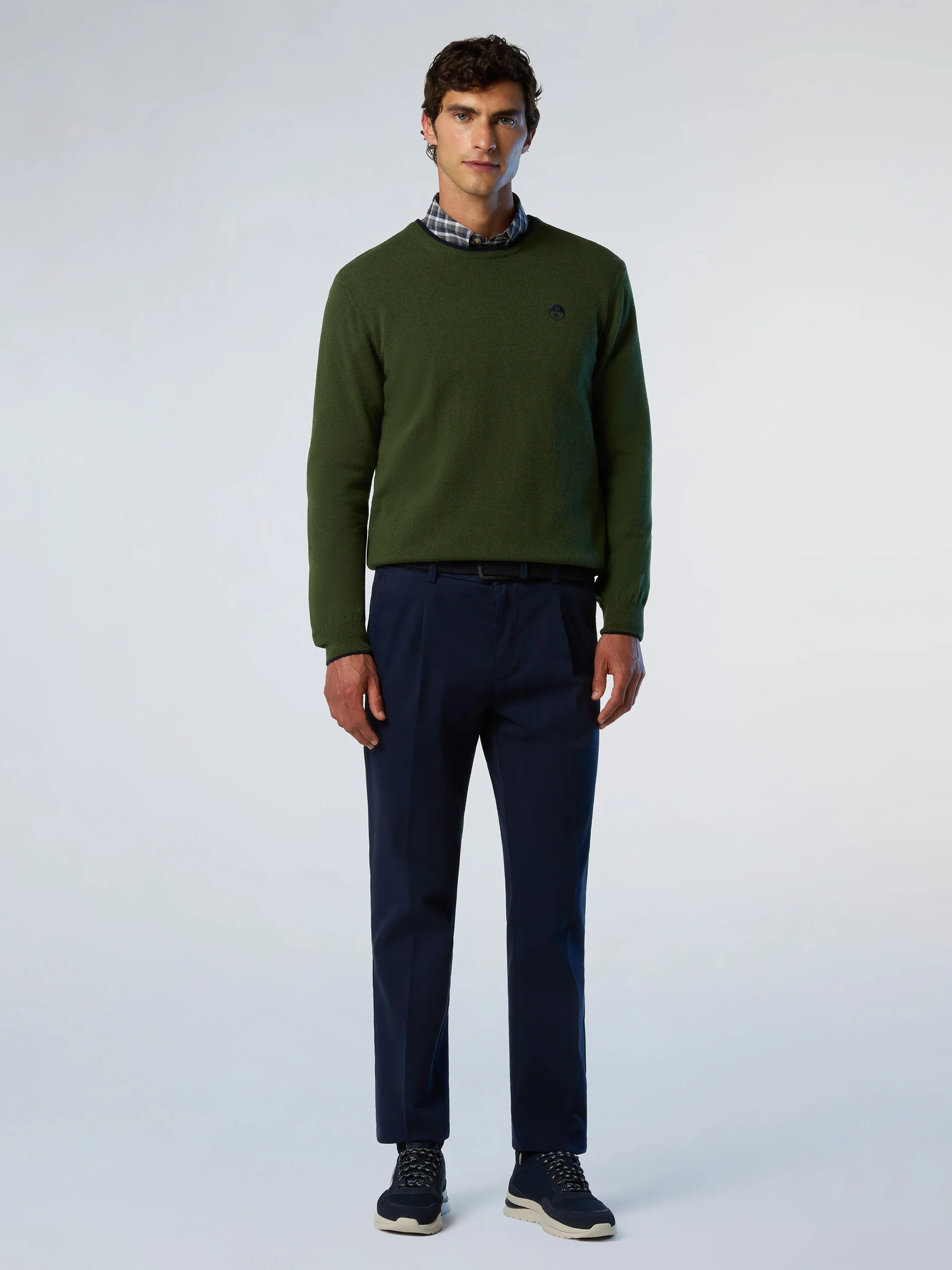 Crew-neck sweater with embroidered logo - Image 29