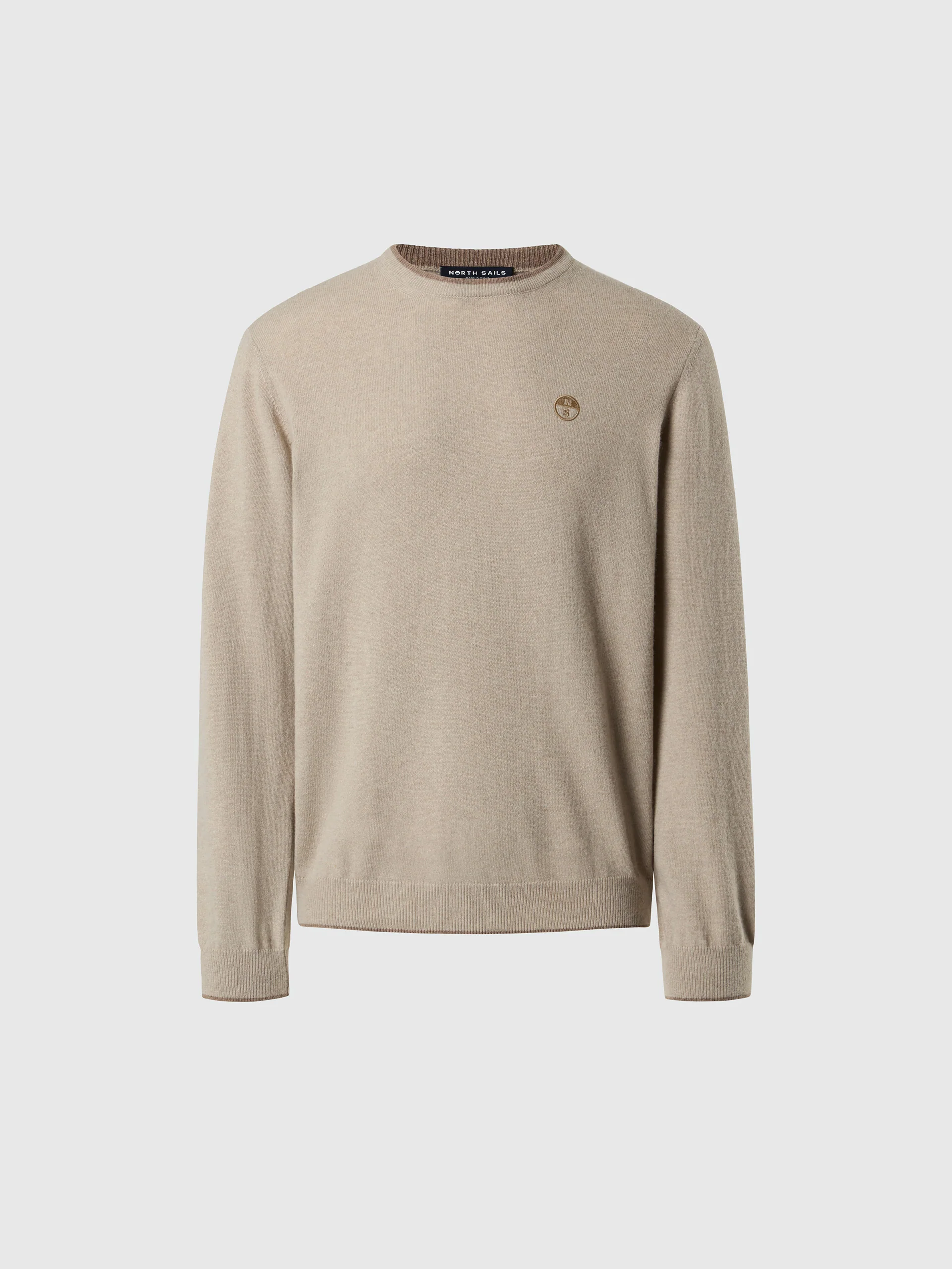 Crew-neck sweater with embroidered logo - Image 3