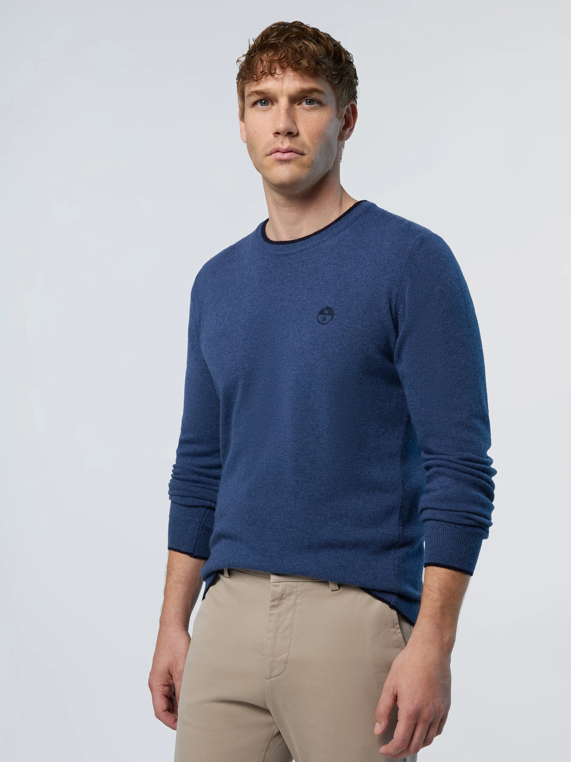 Crew-neck sweater with embroidered logo - Image 32