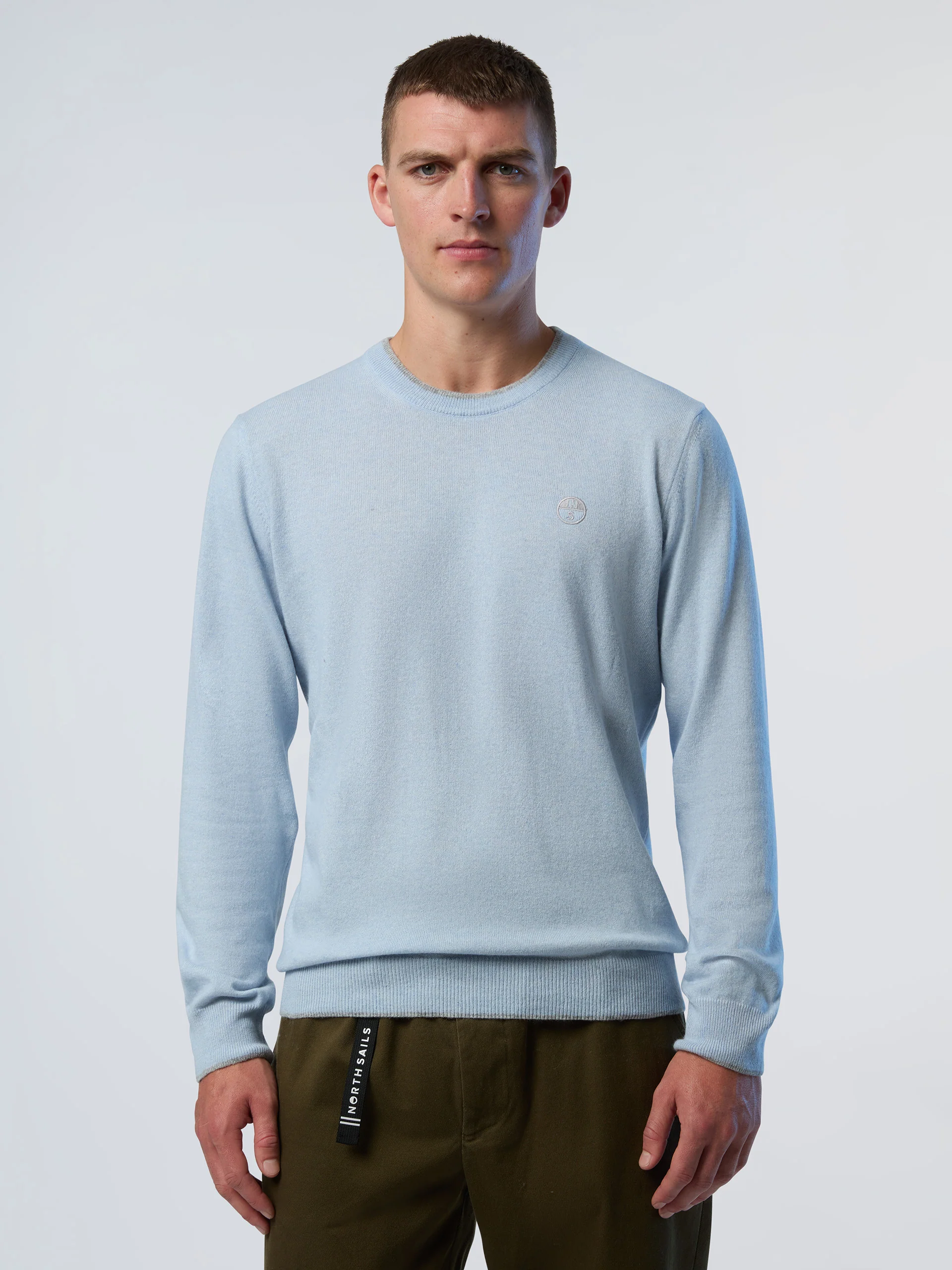 Crew-neck sweater with embroidered logo - Image 37