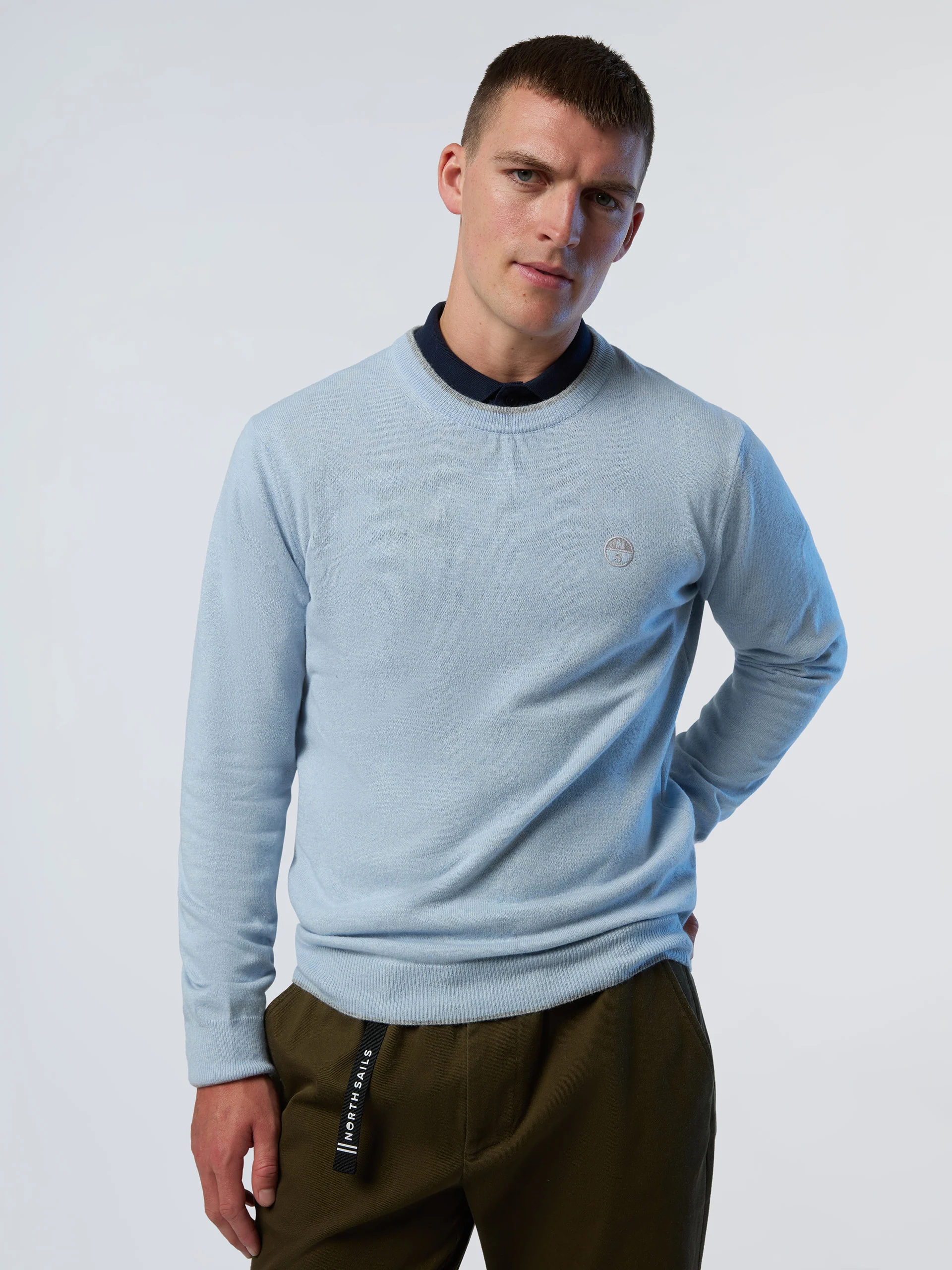 Crew-neck sweater with embroidered logo - Image 38