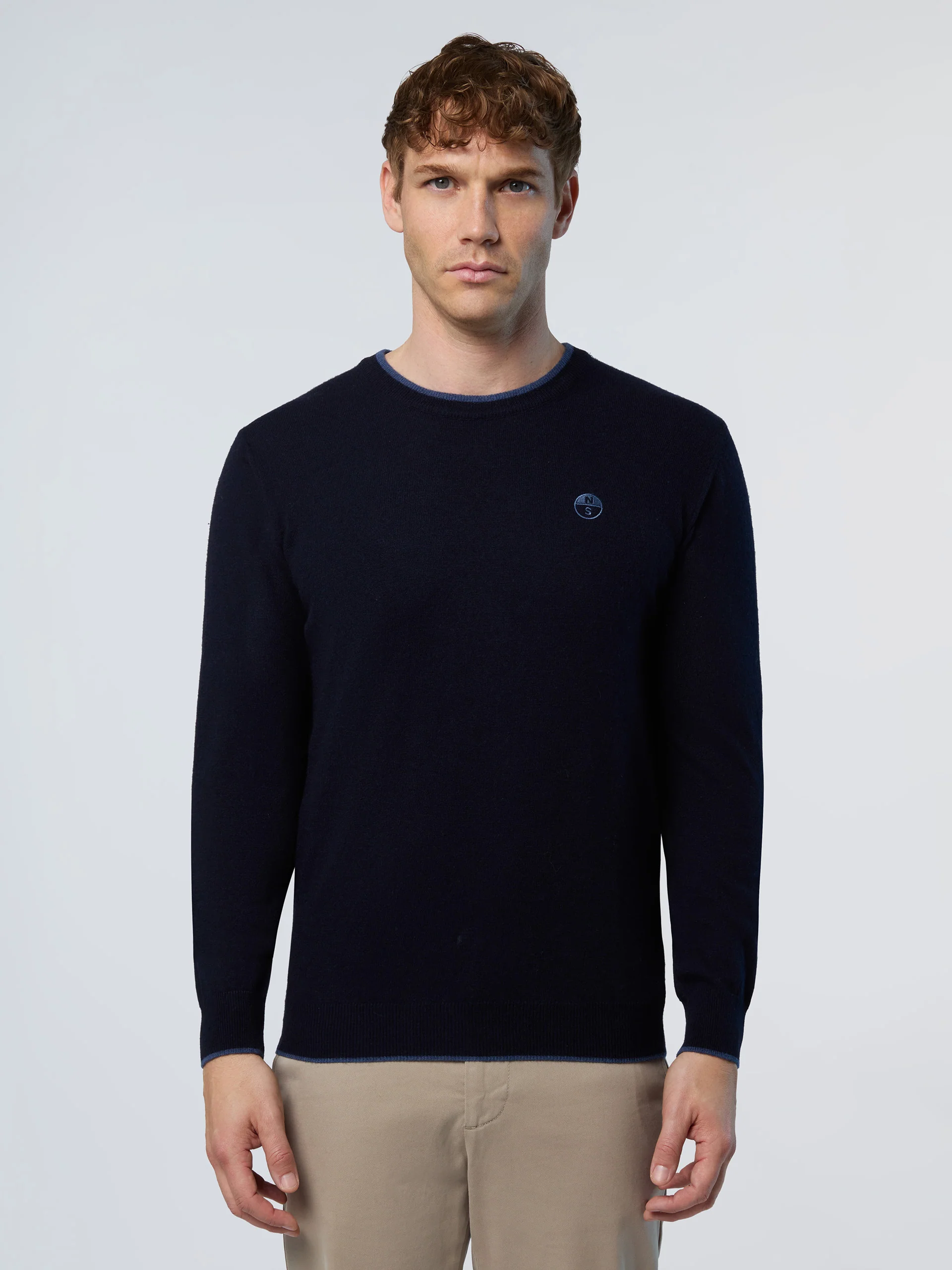 Crew-neck sweater with embroidered logo - Image 43