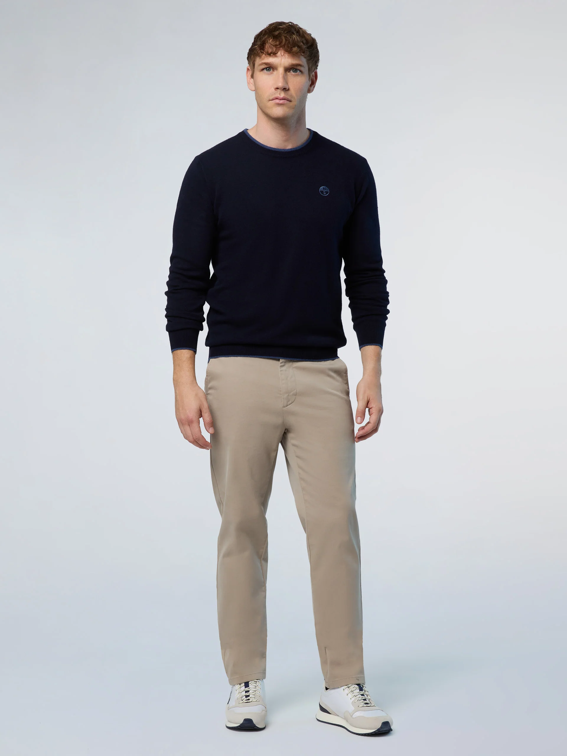 Crew-neck sweater with embroidered logo - Image 47