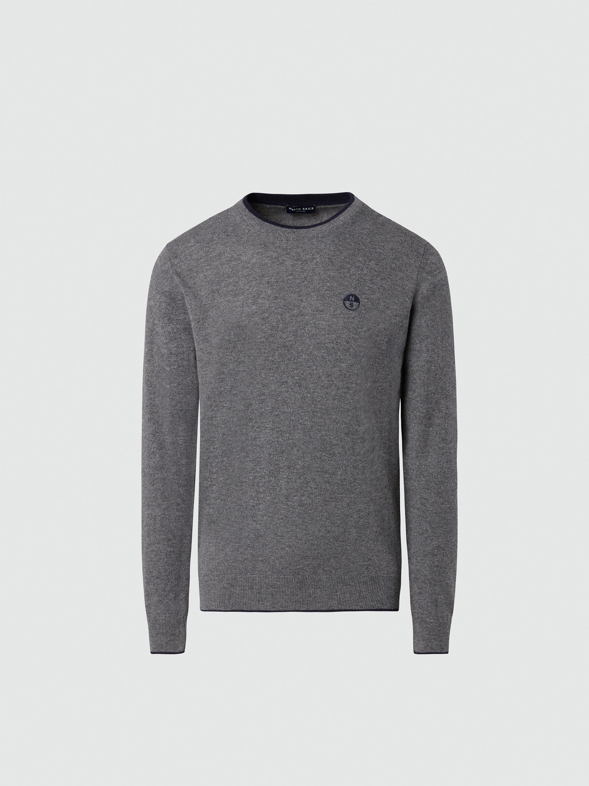Crew-neck sweater with embroidered logo - Image 51