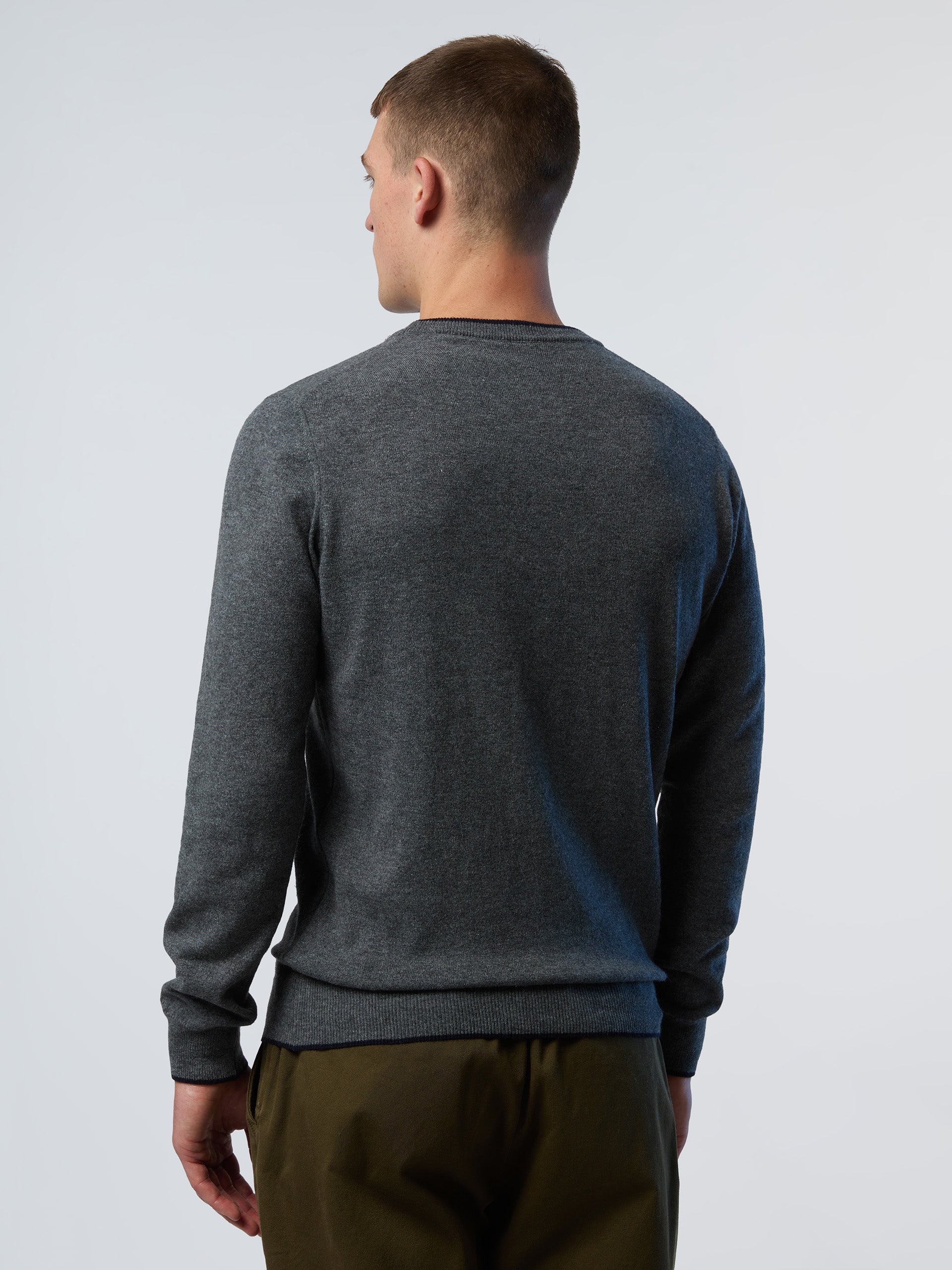 Crew-neck sweater with embroidered logo - Image 52