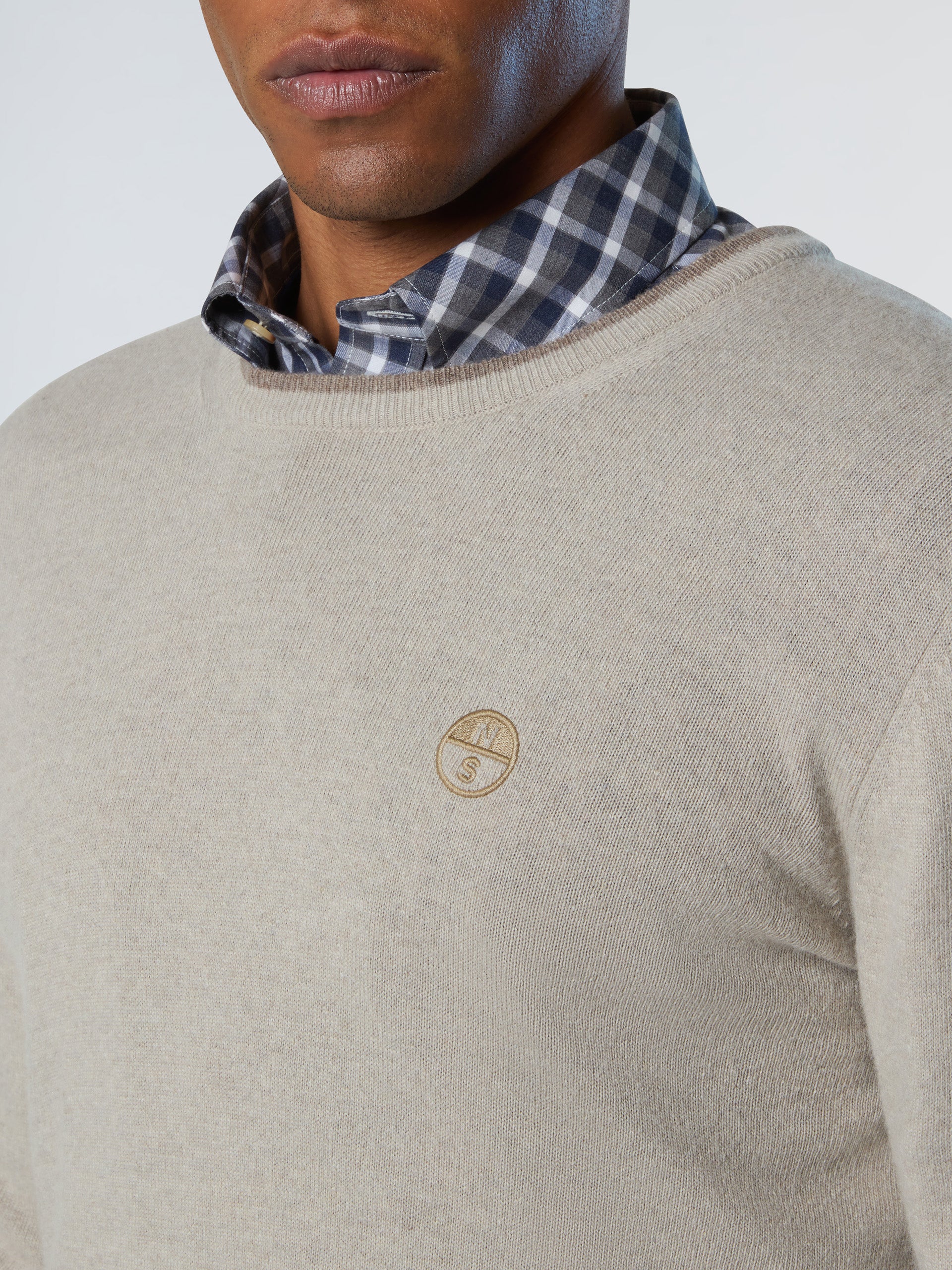 Crew-neck sweater with embroidered logo - Image 6