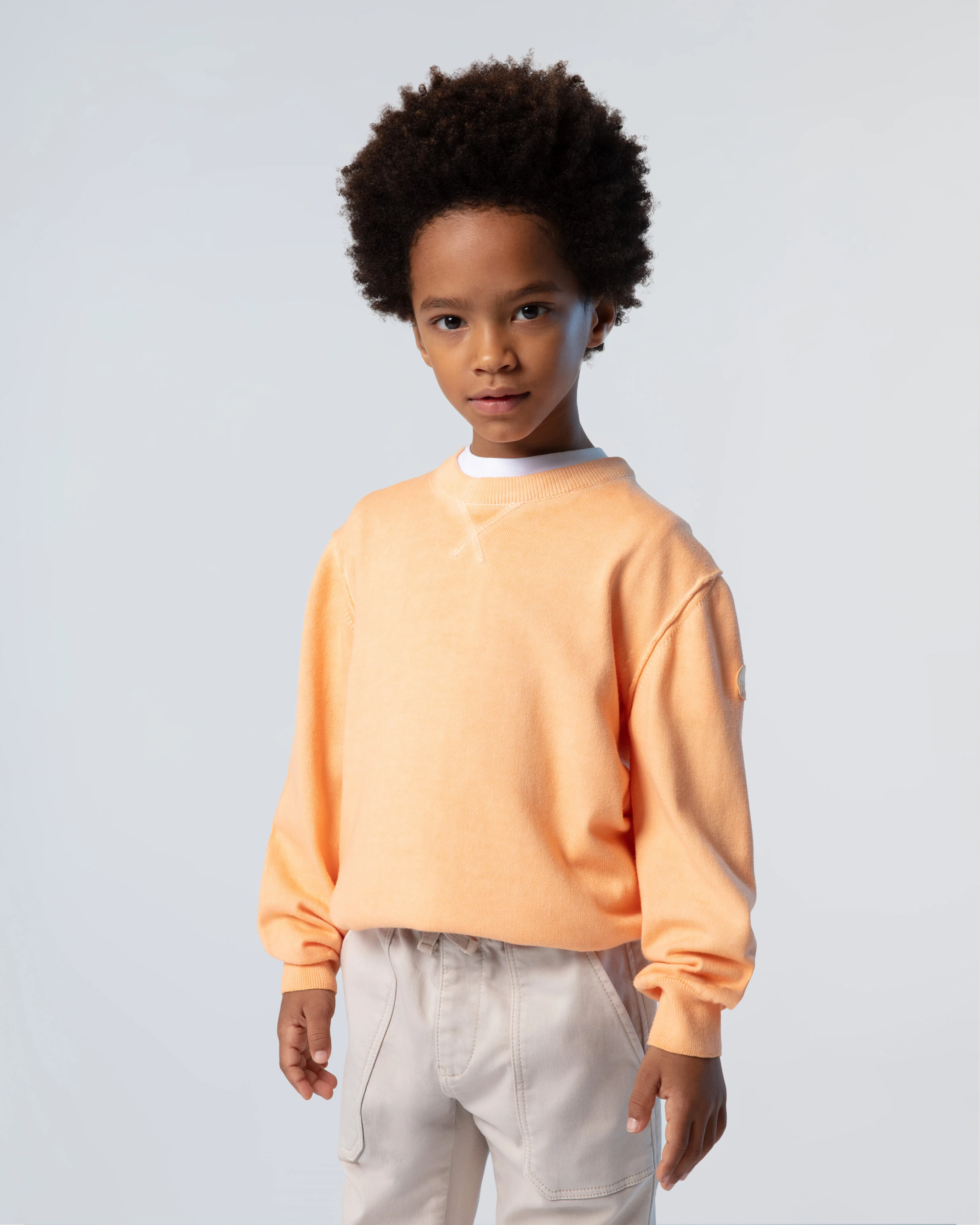 Crew-neck sweater with logo patch - Image 11