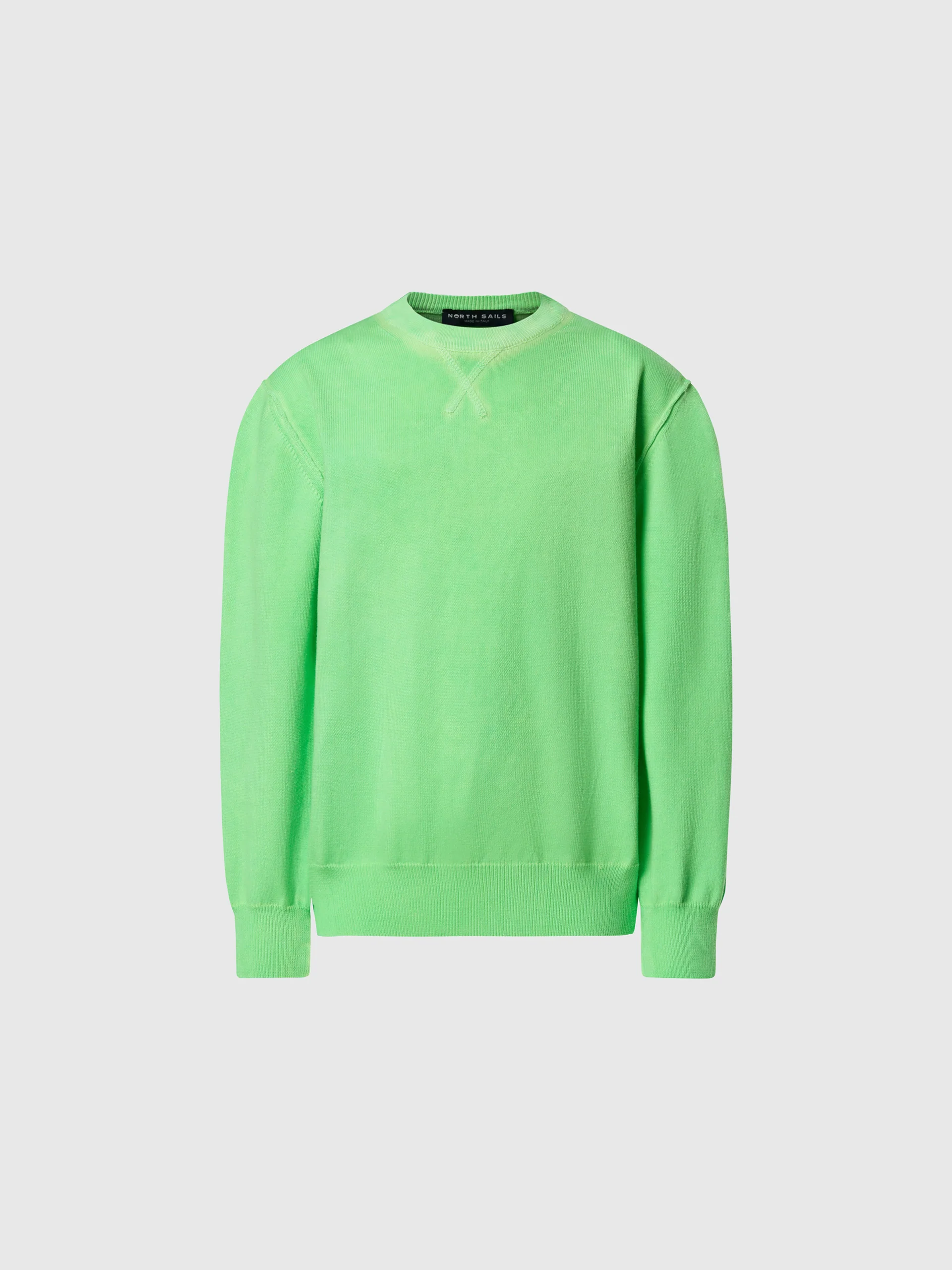 Crew-neck sweater with logo patch - Image 9