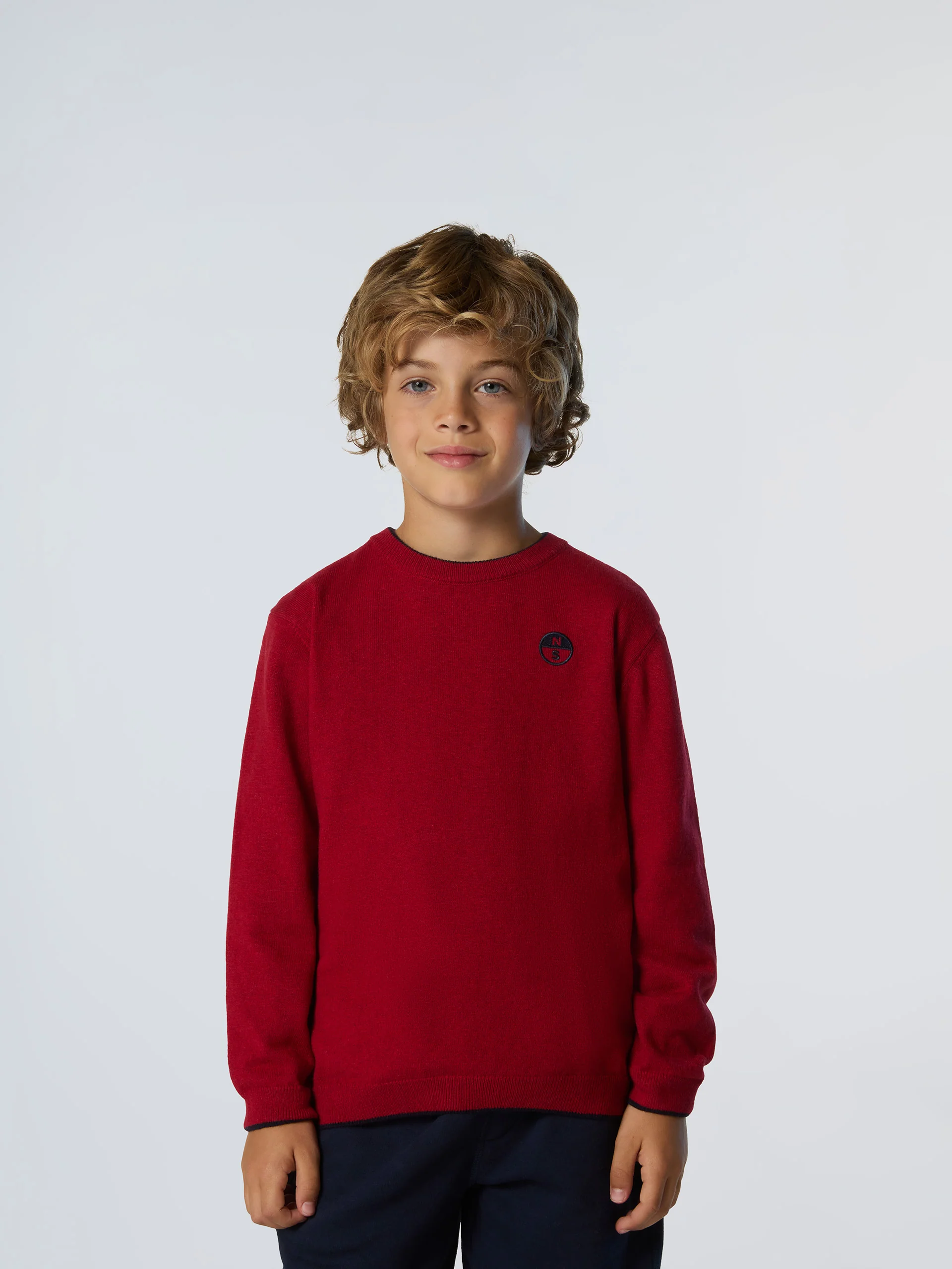 Sweater with embroidered logo