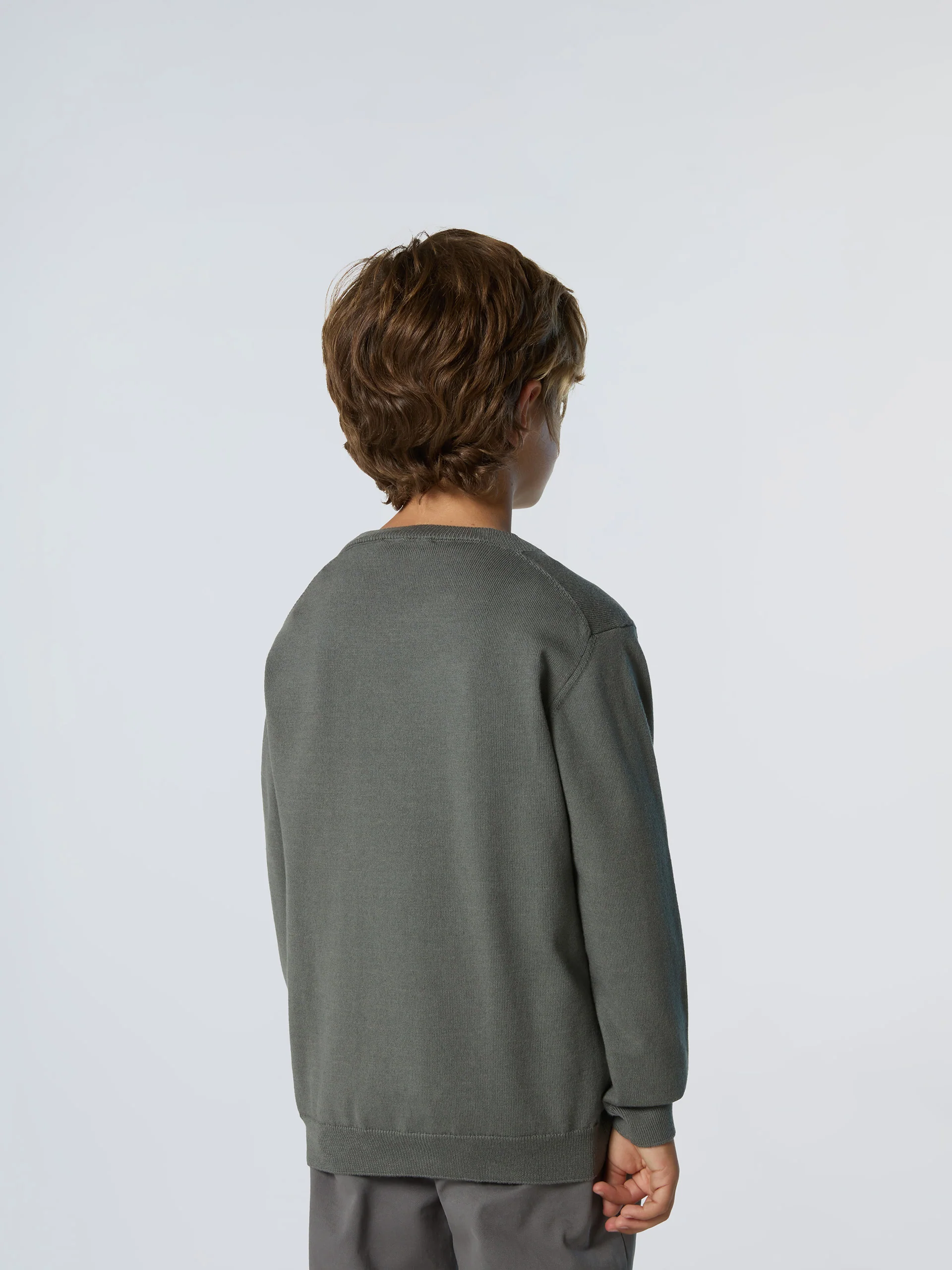 Crew-neck sweater with embroidery - Image 4
