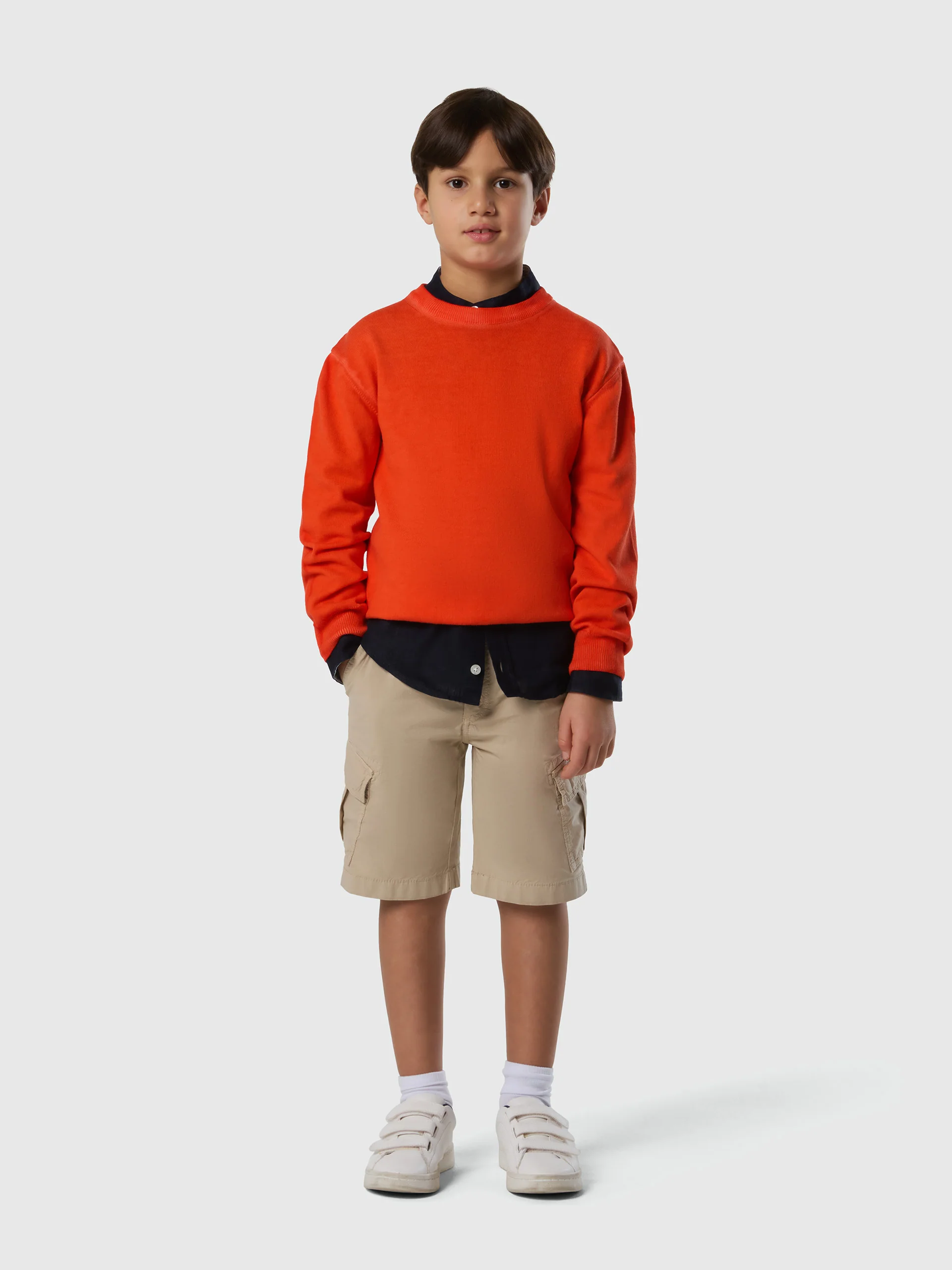Crew-neck sweater with logo patch - Image 5