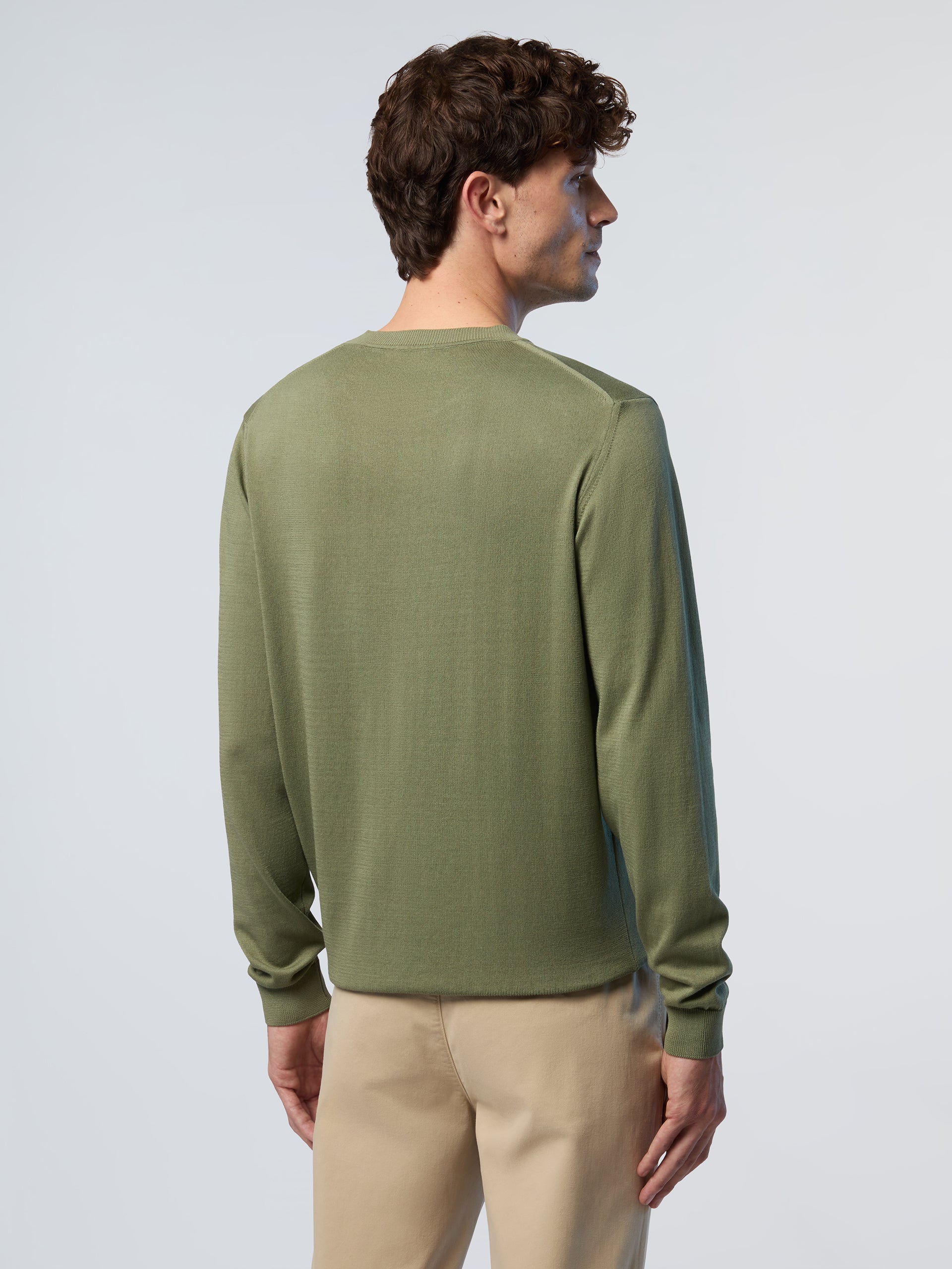 Crew-neck sweater with logo label - Image 4