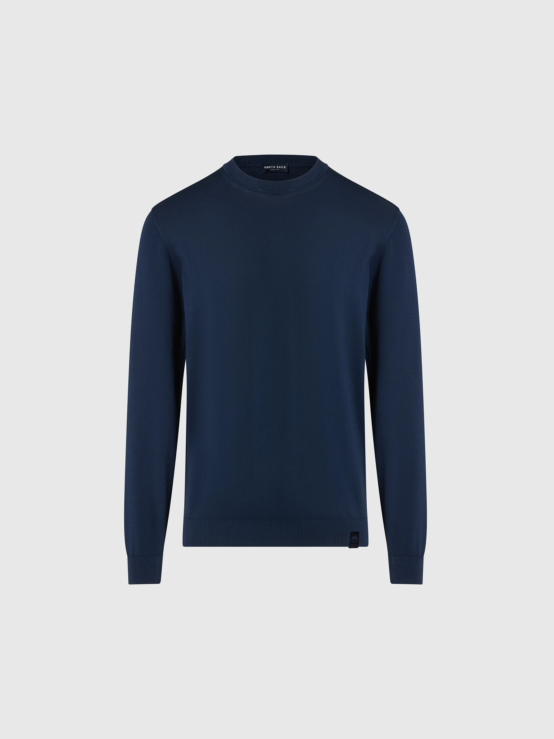 Crew-neck sweater with logo label - Image 21