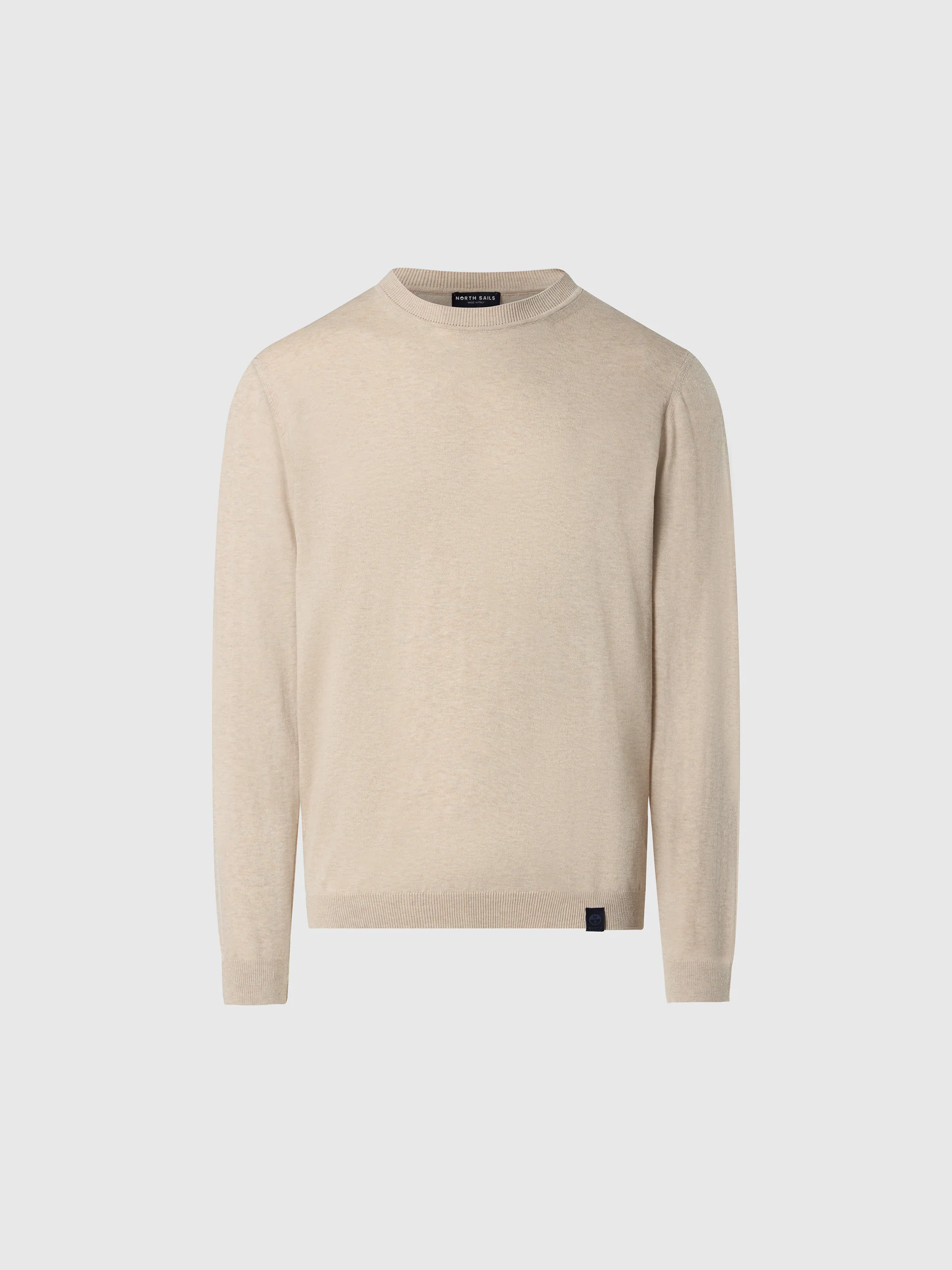Crew-neck sweater with logo label - Image 3