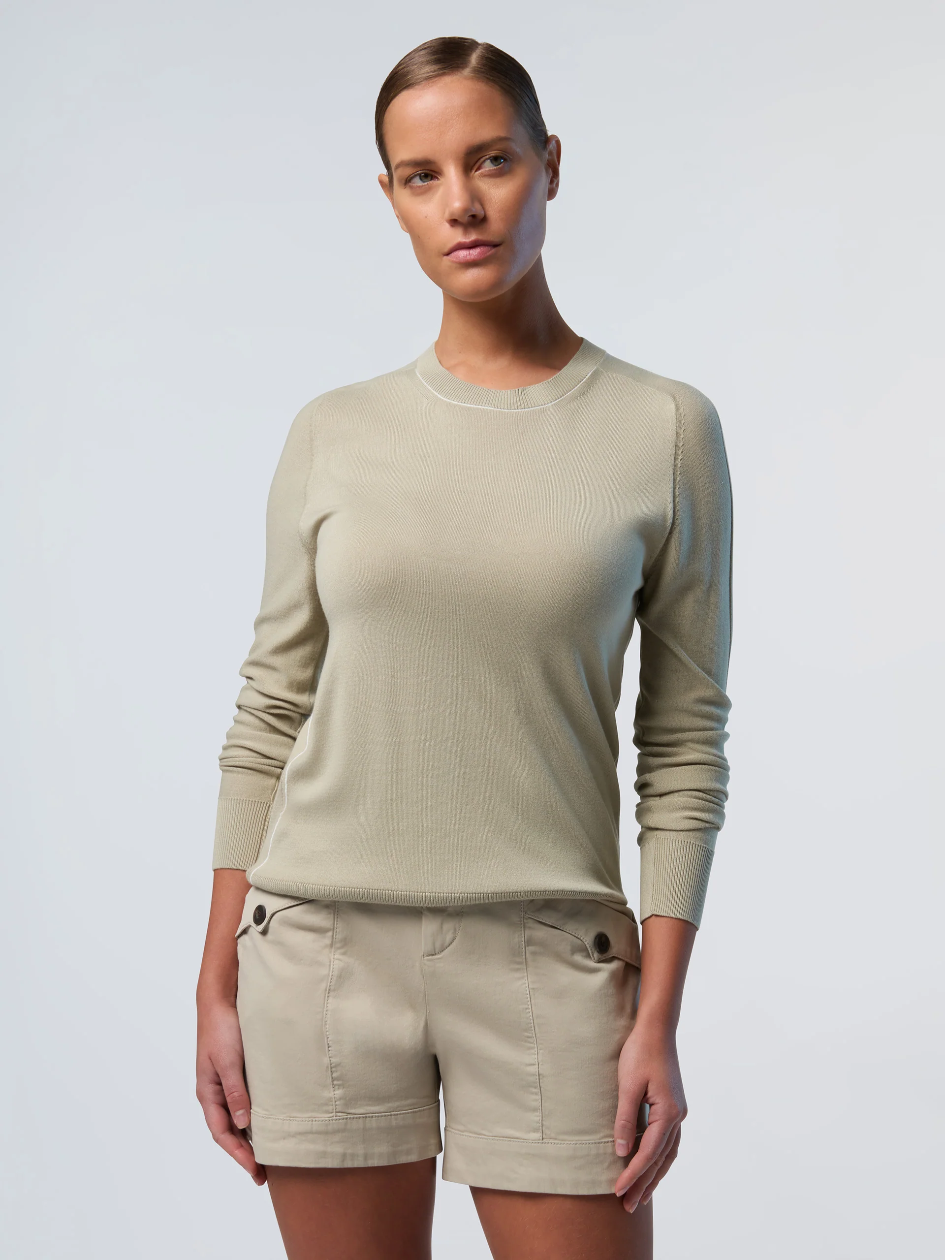 Crew-neck aloe vera sweater - Image 2
