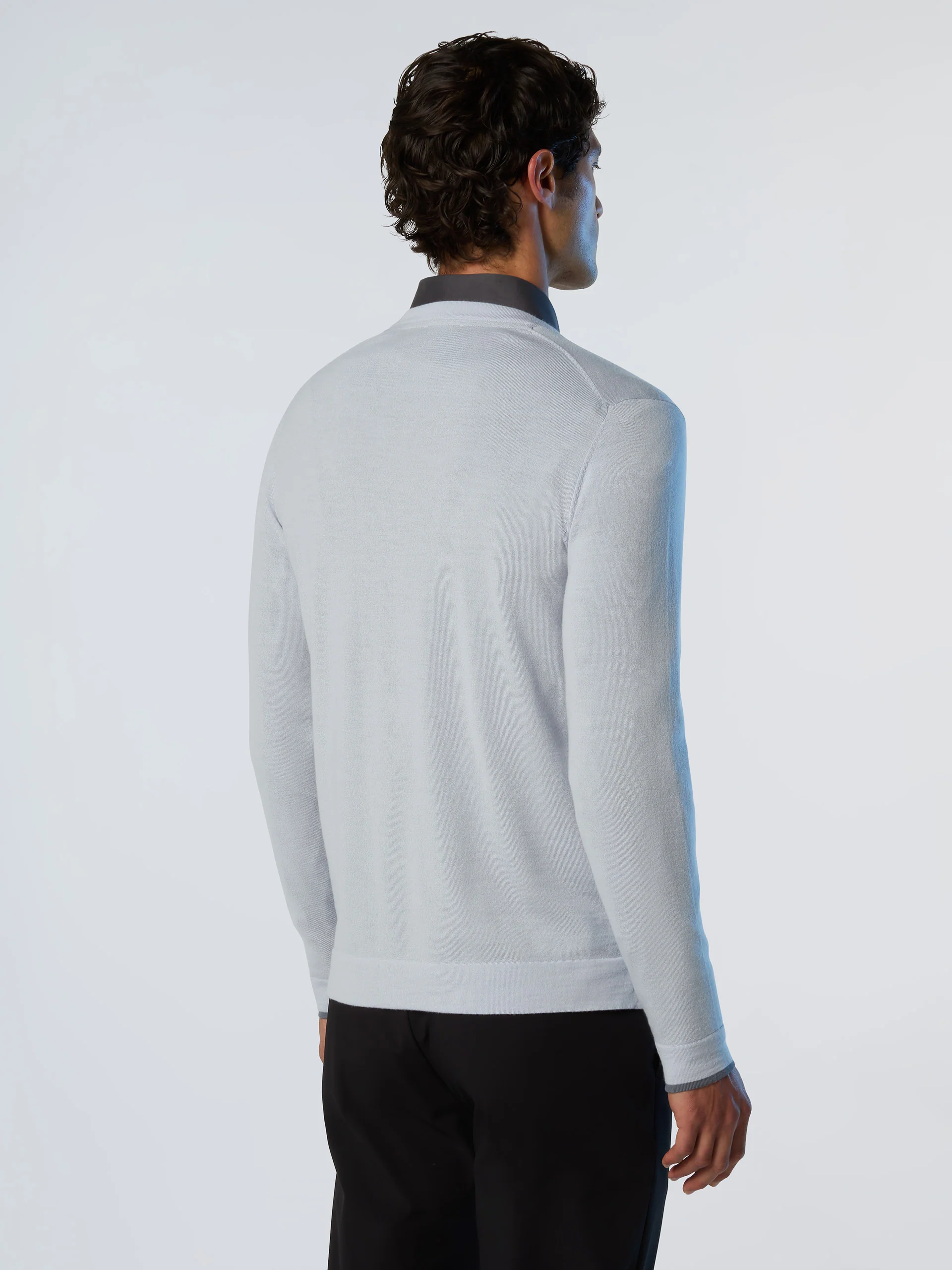 Crew-neck sweater with slits - Image 16