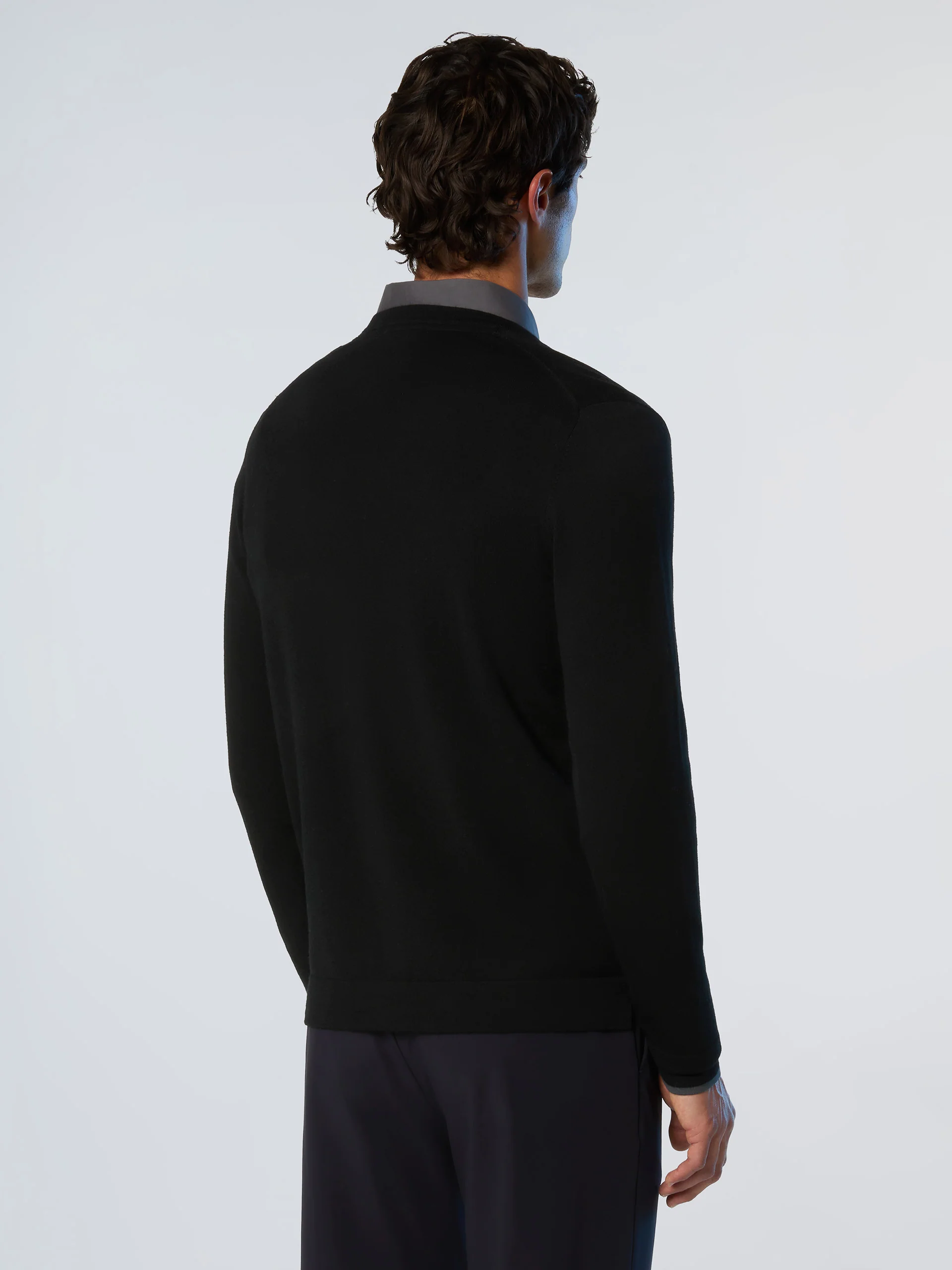 Crew-neck sweater with slits - Image 22