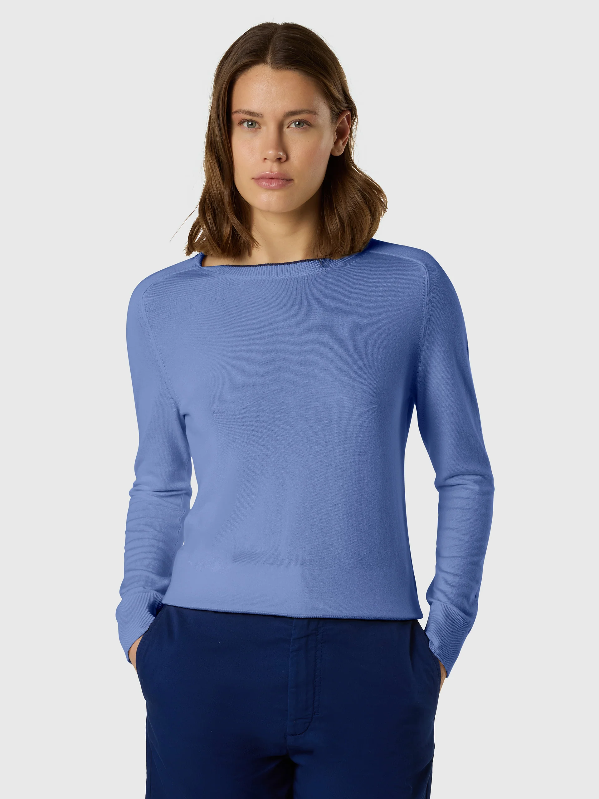 Viscose-cotton crew-neck sweater - Image 11