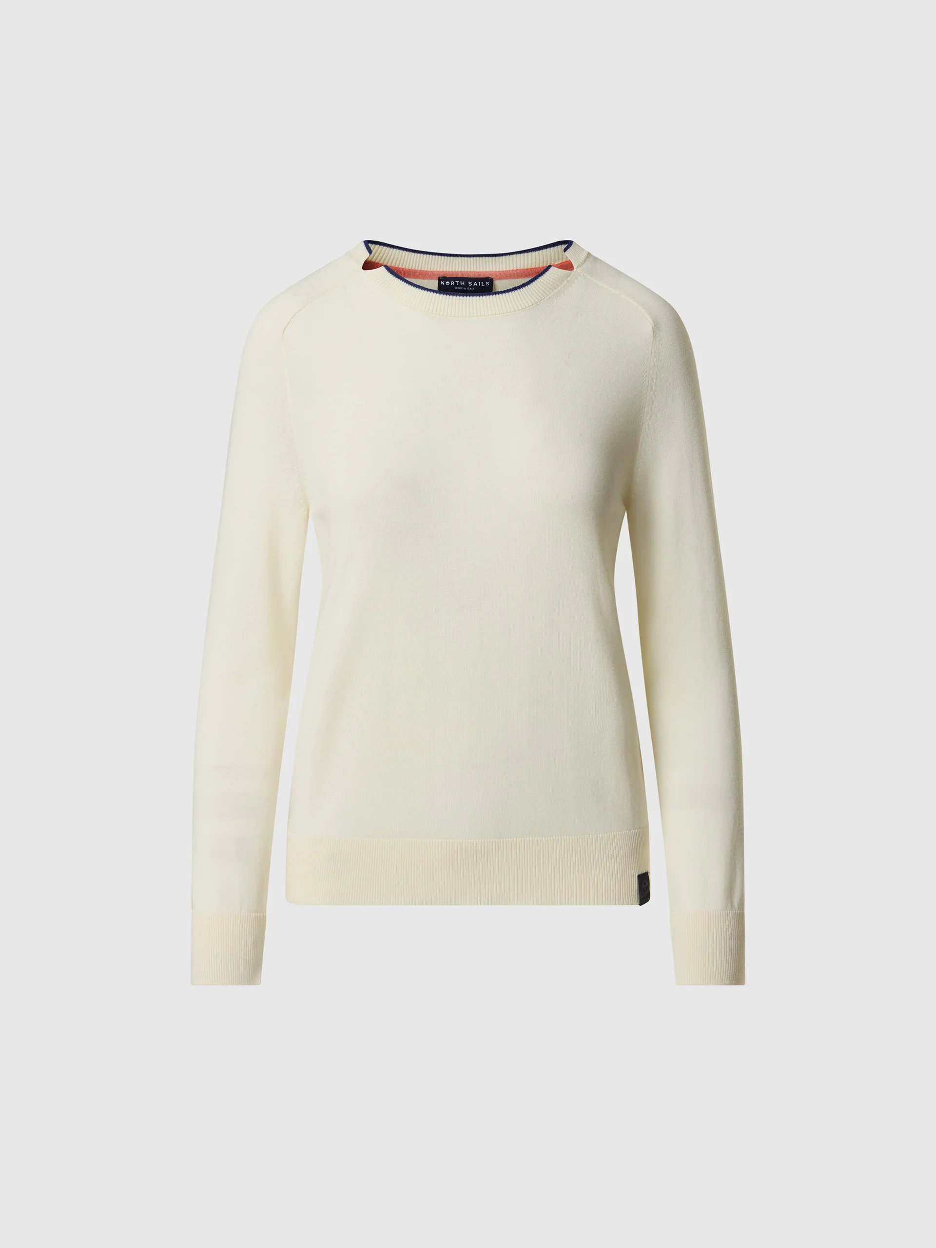 Viscose-cotton crew-neck sweater - Image 3