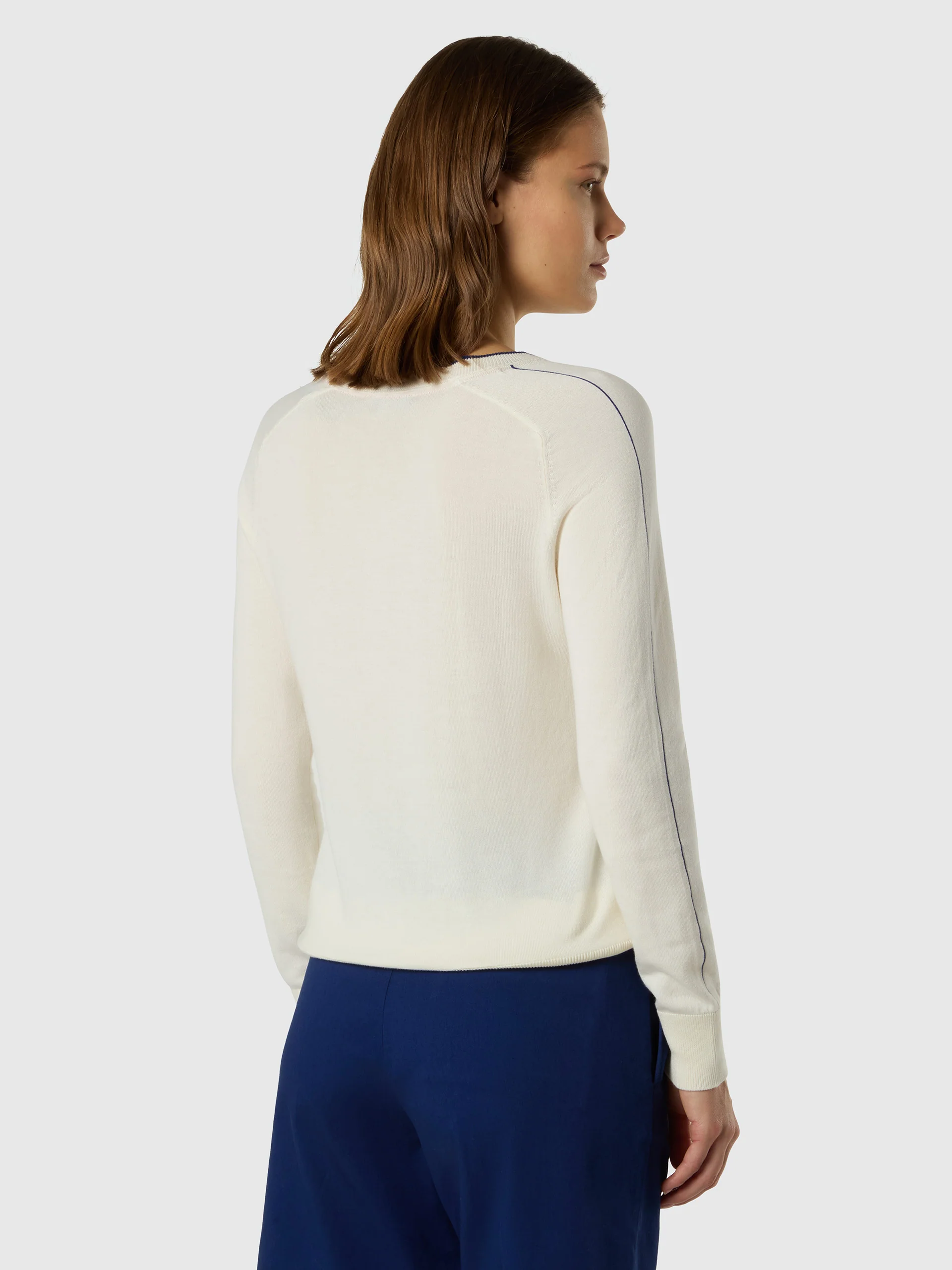 Viscose-cotton crew-neck sweater - Image 4