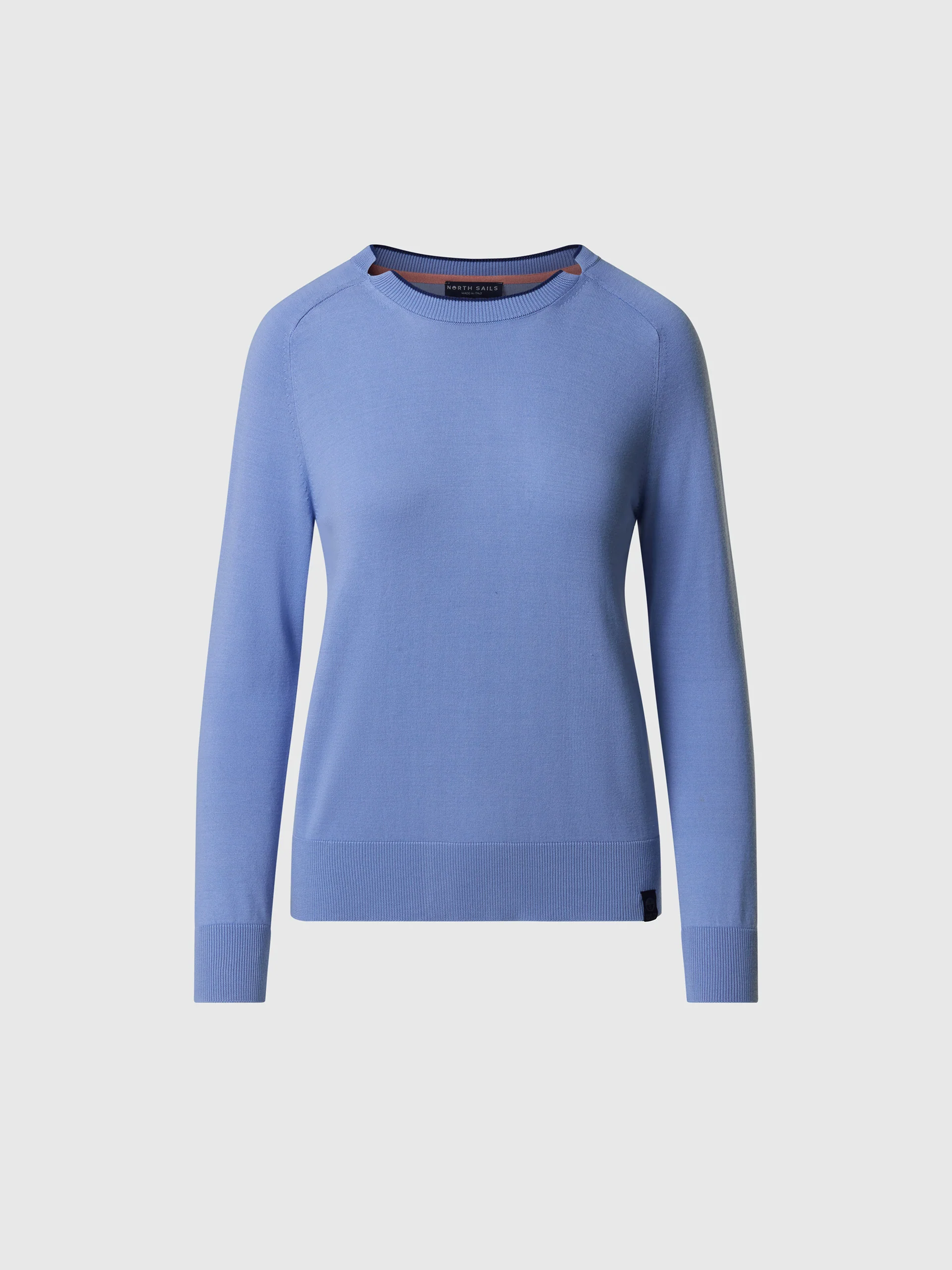 Viscose-cotton crew-neck sweater - Image 7