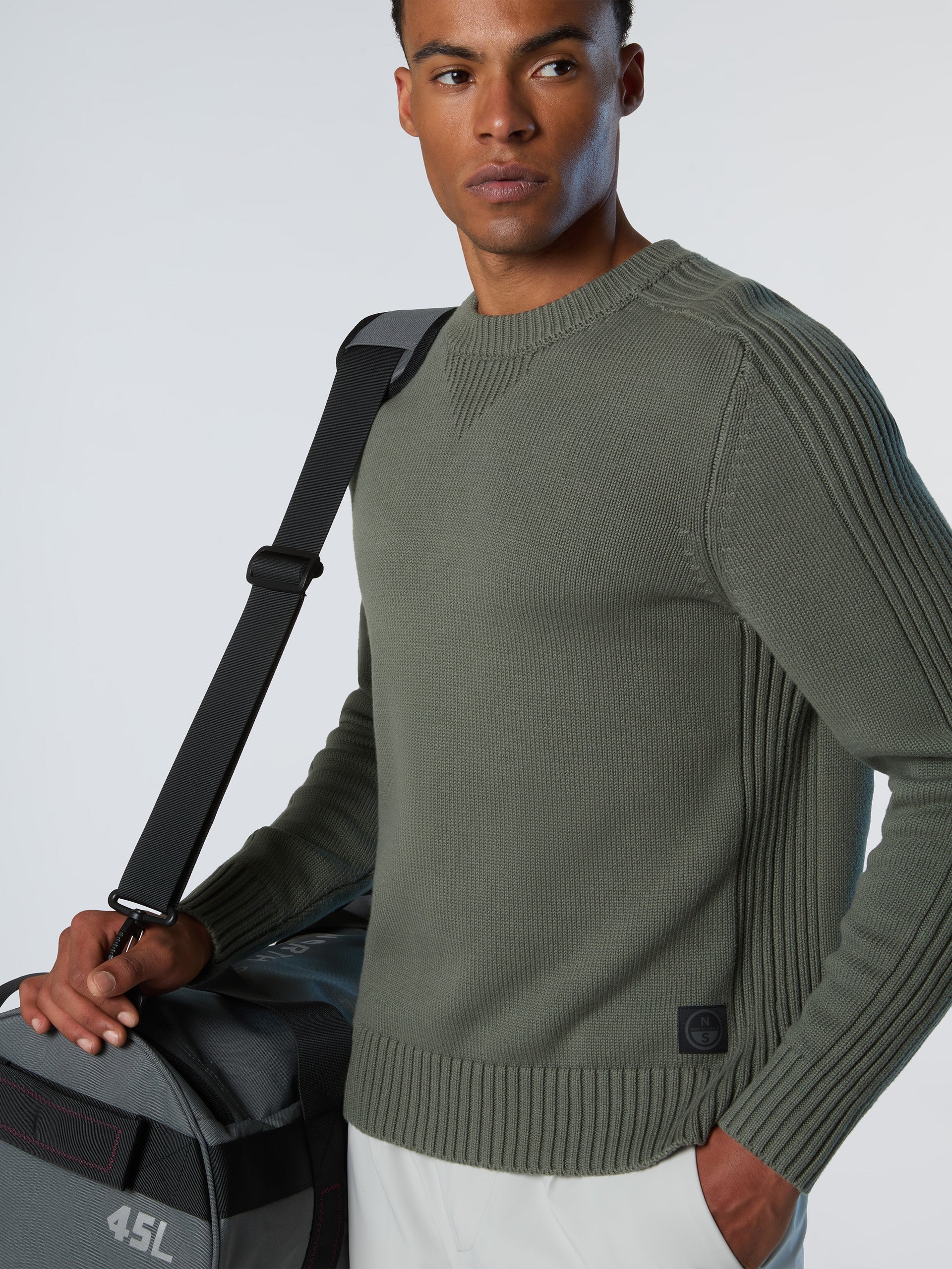 Crew-neck sweater with ribbing - Image 14
