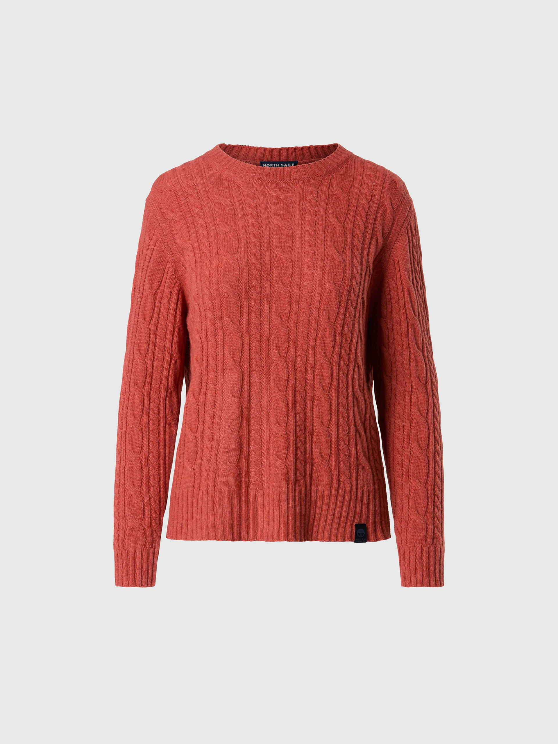 Crew-neck cable-knit sweater - Image 12