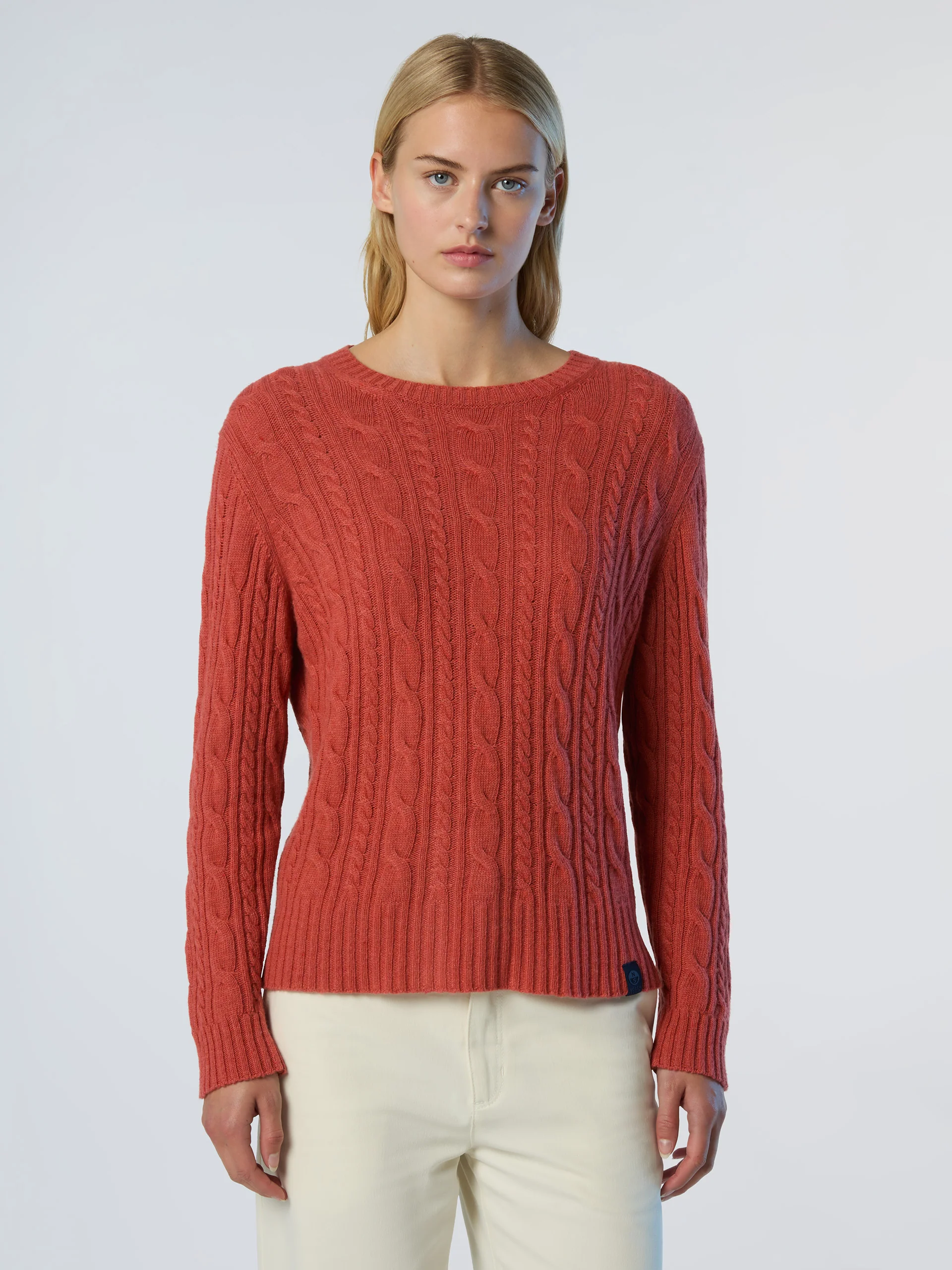 Crew-neck cable-knit sweater - Image 6