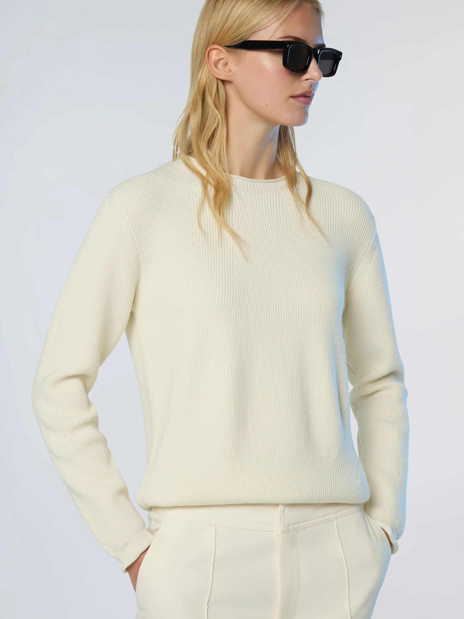 Ribbed crew-neck sweater - Image 2