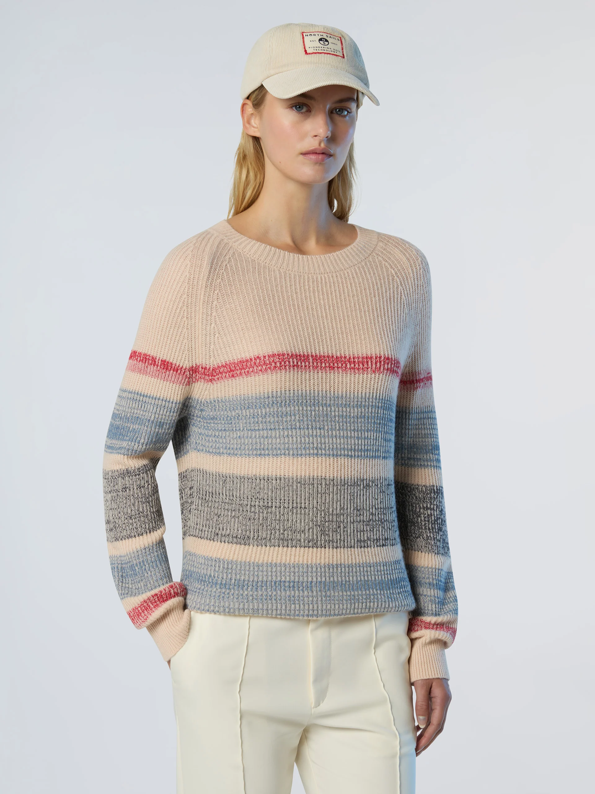 Striped alpaca sweater