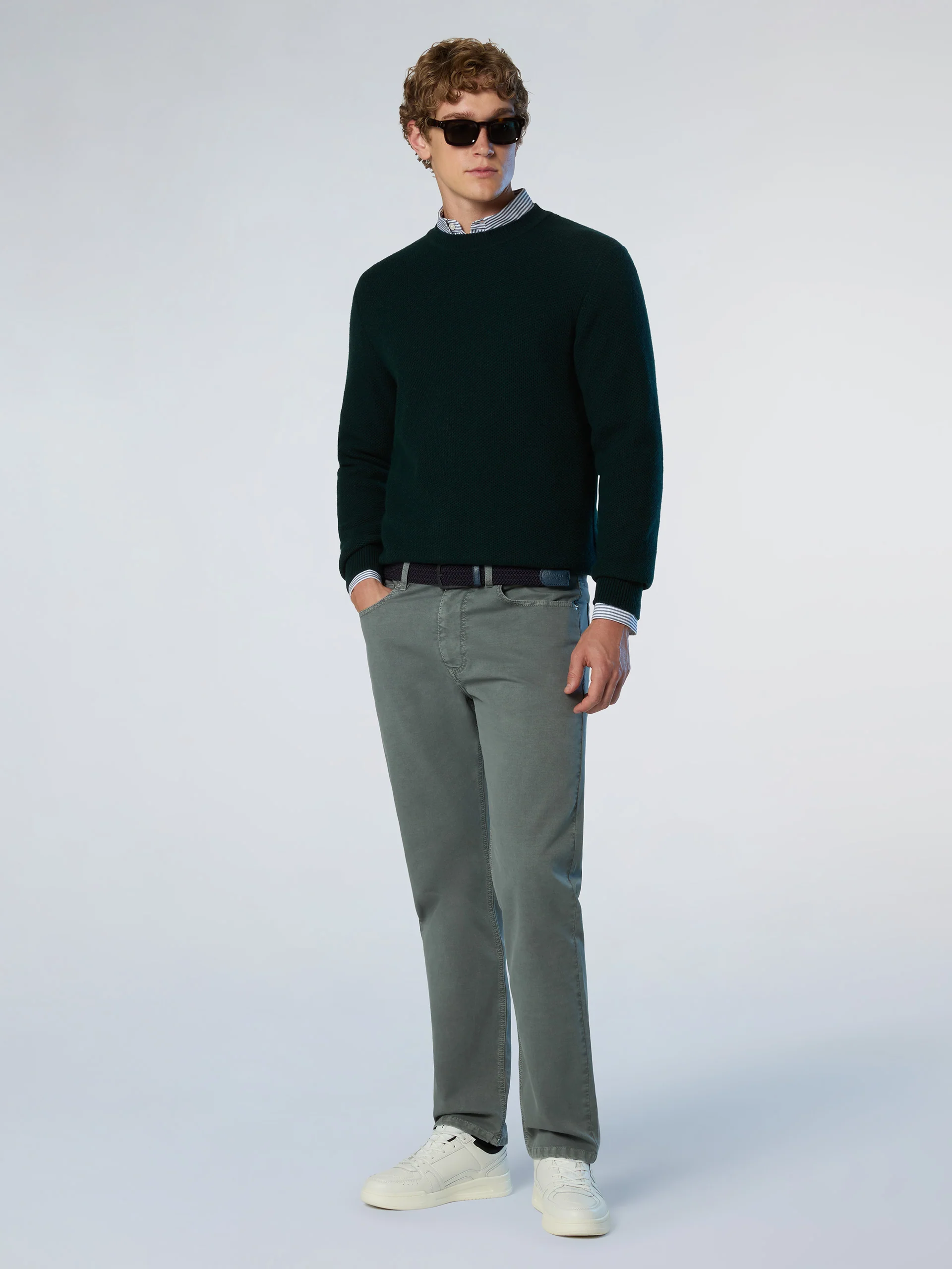 Honeycomb crew-neck sweater - Image 11