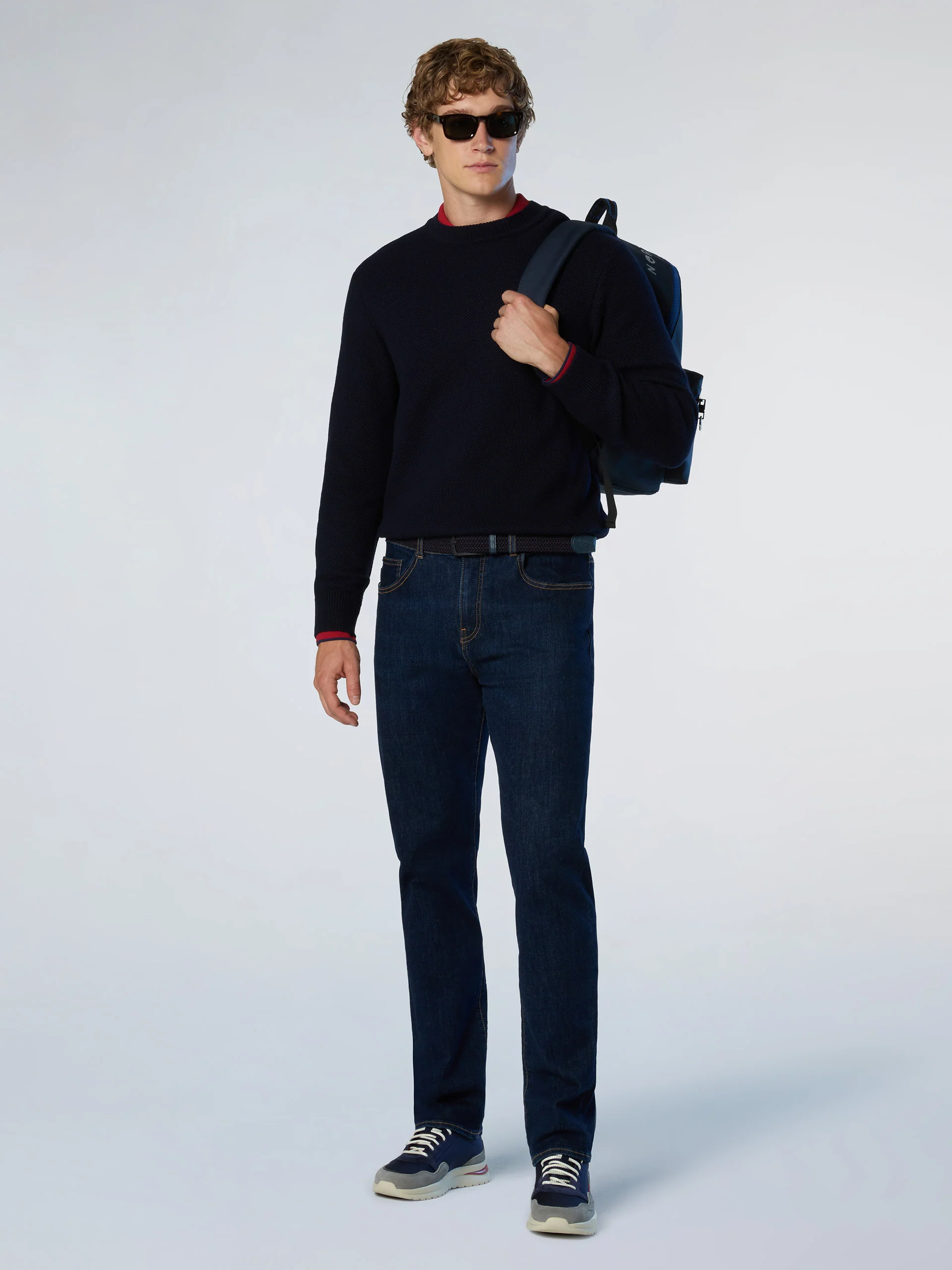 Honeycomb crew-neck sweater - Image 23