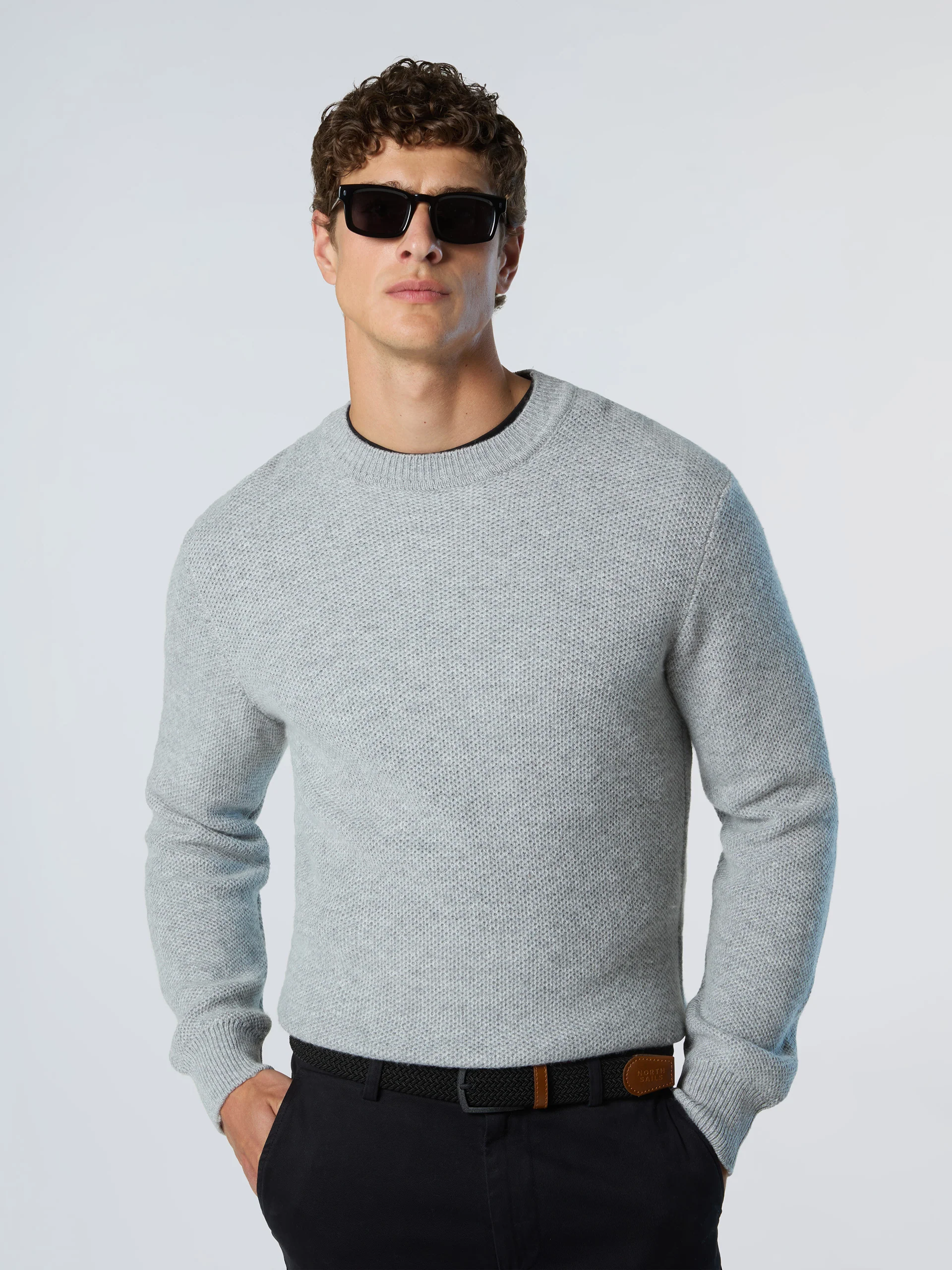 Honeycomb crew-neck sweater - Image 26