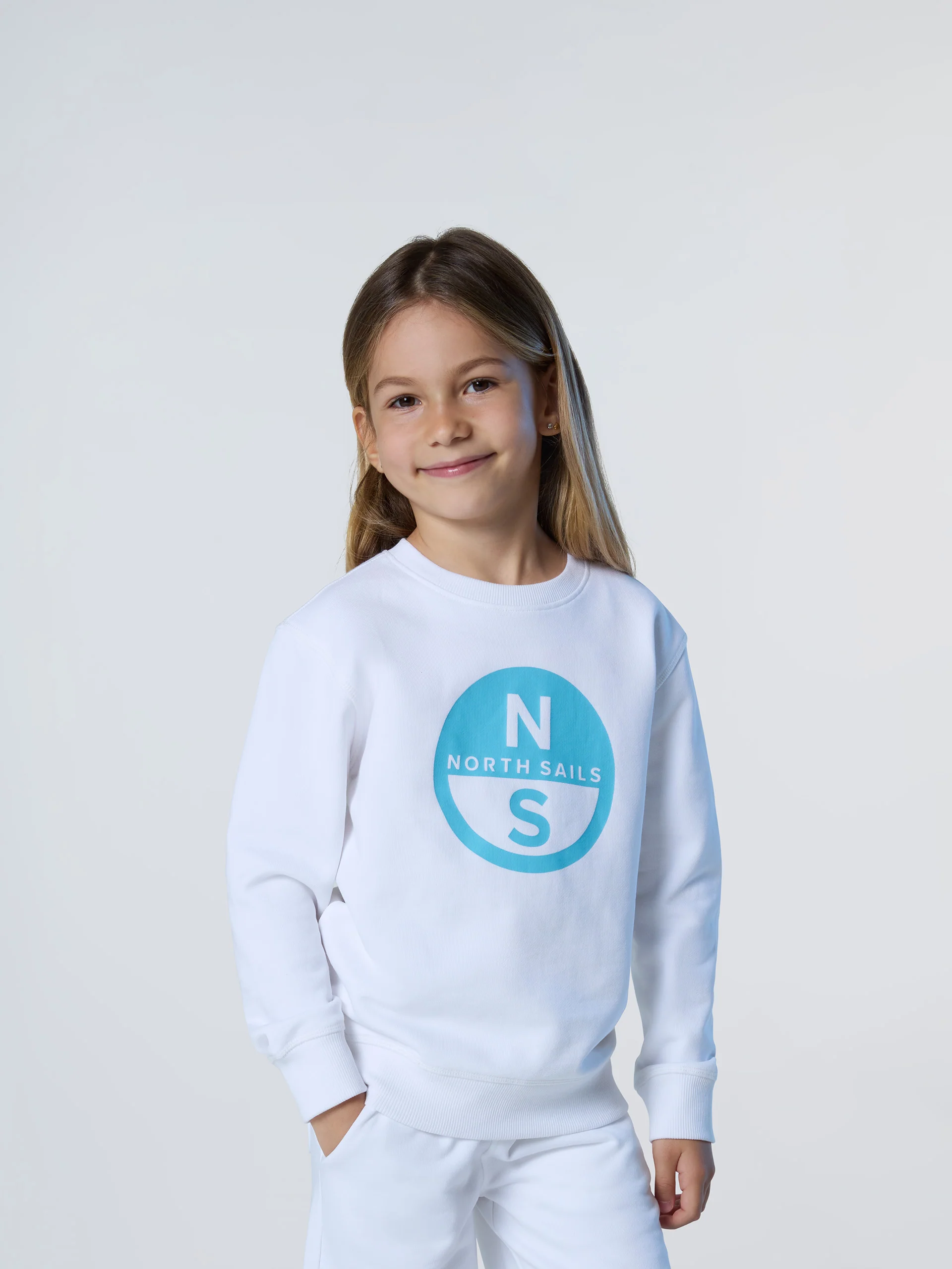 Sweatshirt with maxi logo print