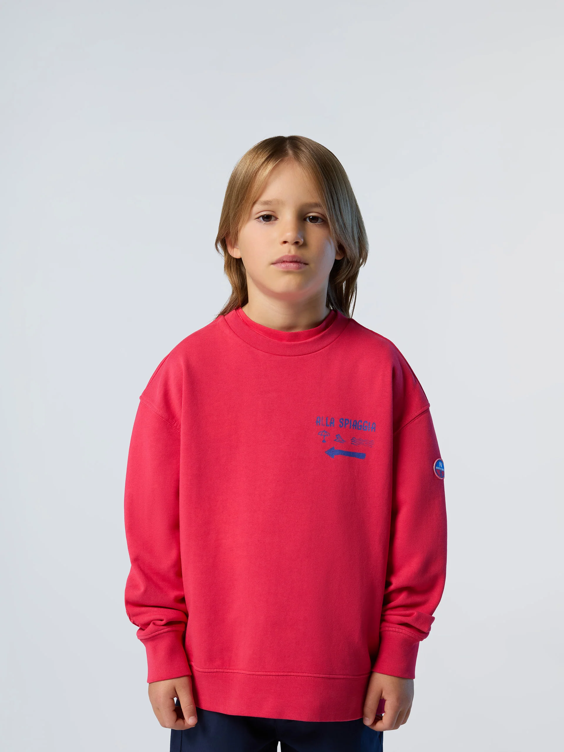 Sweatshirt with beach print