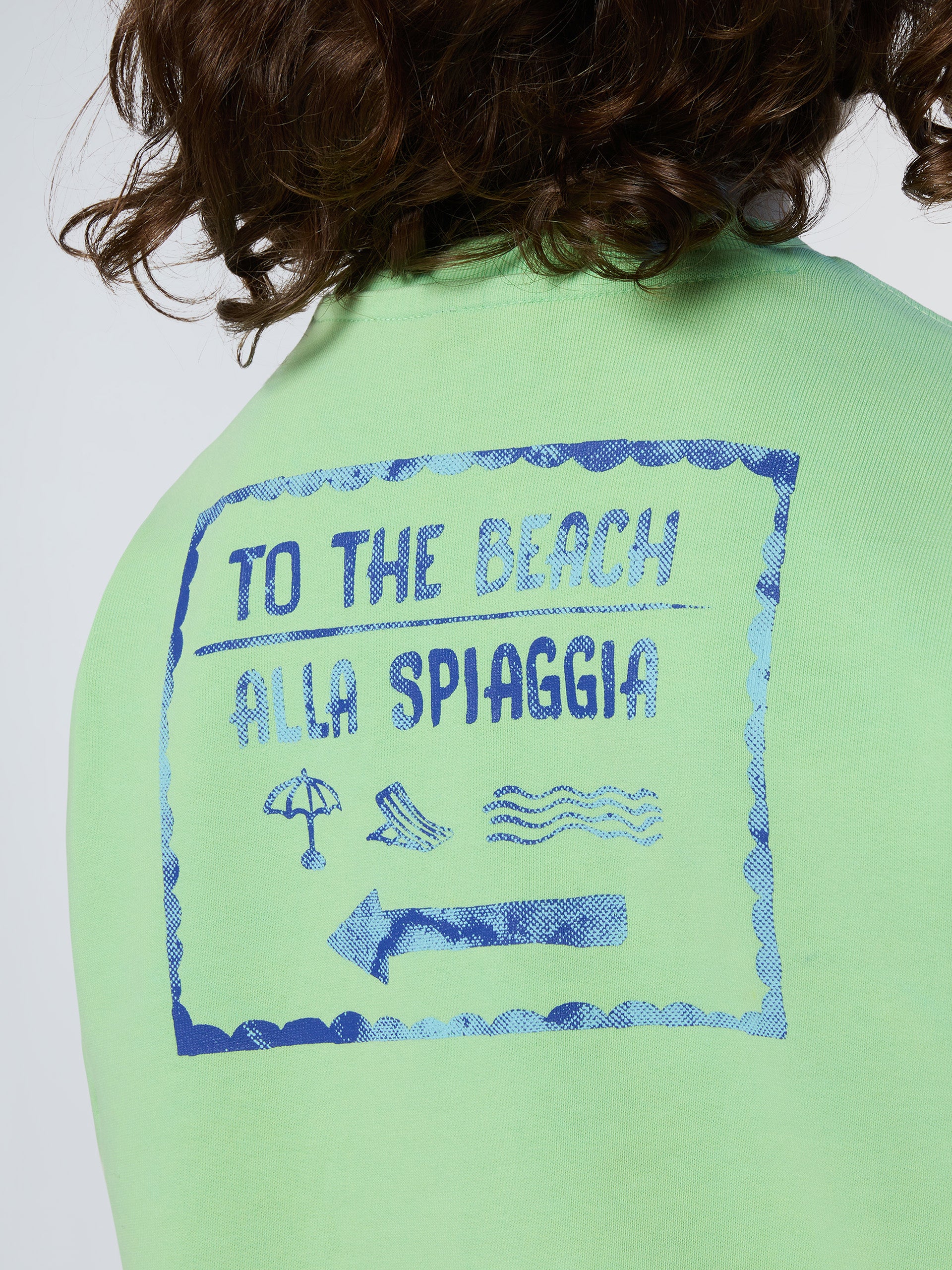 Sweatshirt with beach print - Image 17