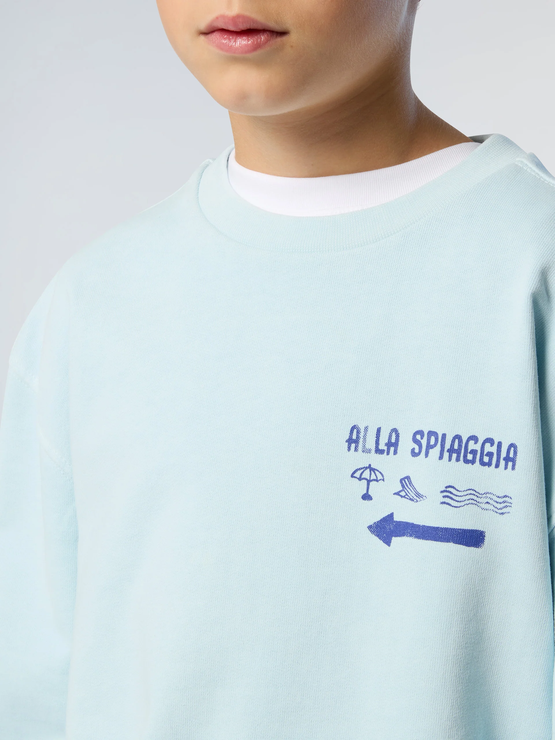 Sweatshirt with beach print - Image 24