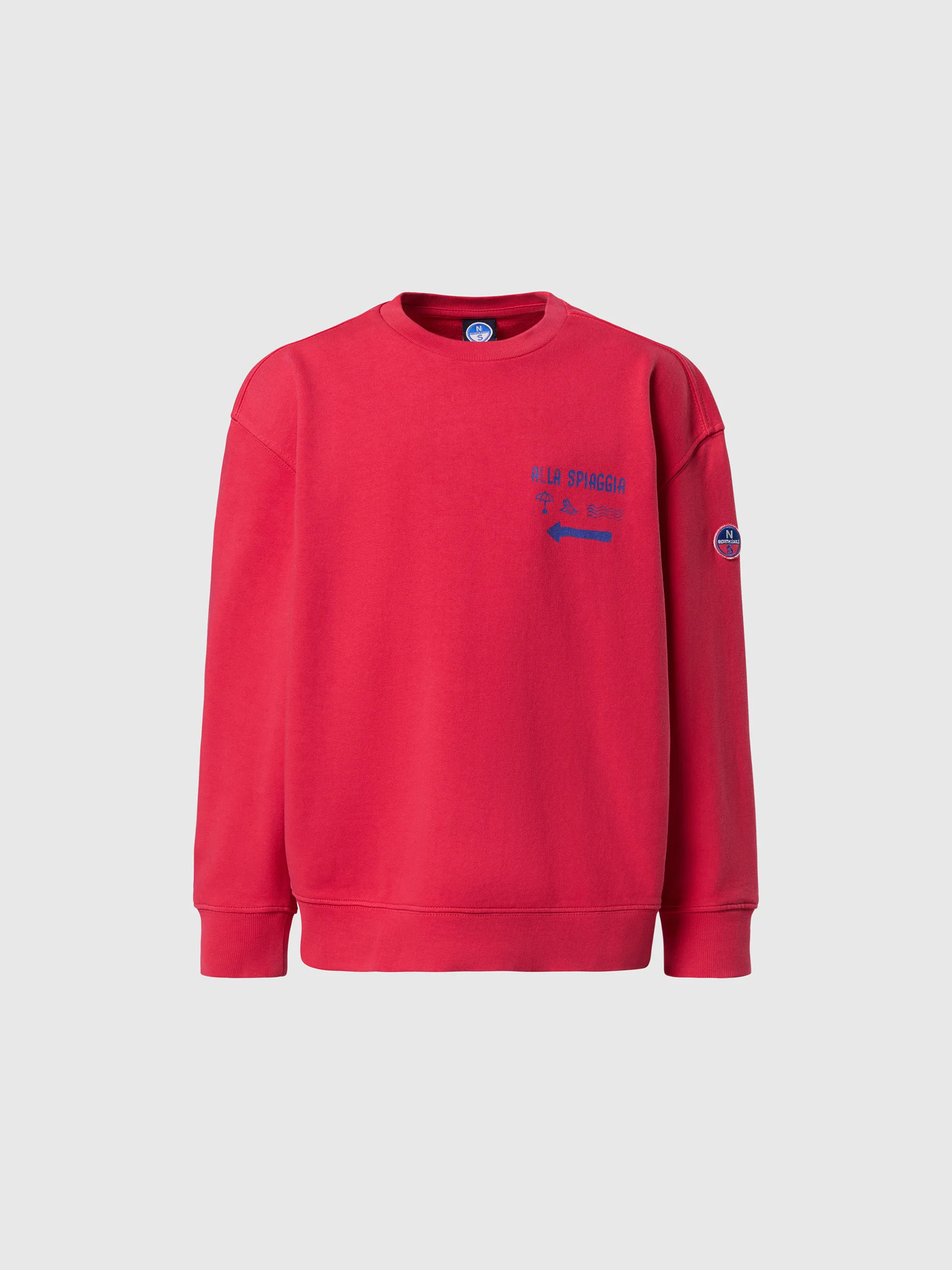 Sweatshirt with beach print - Image 3