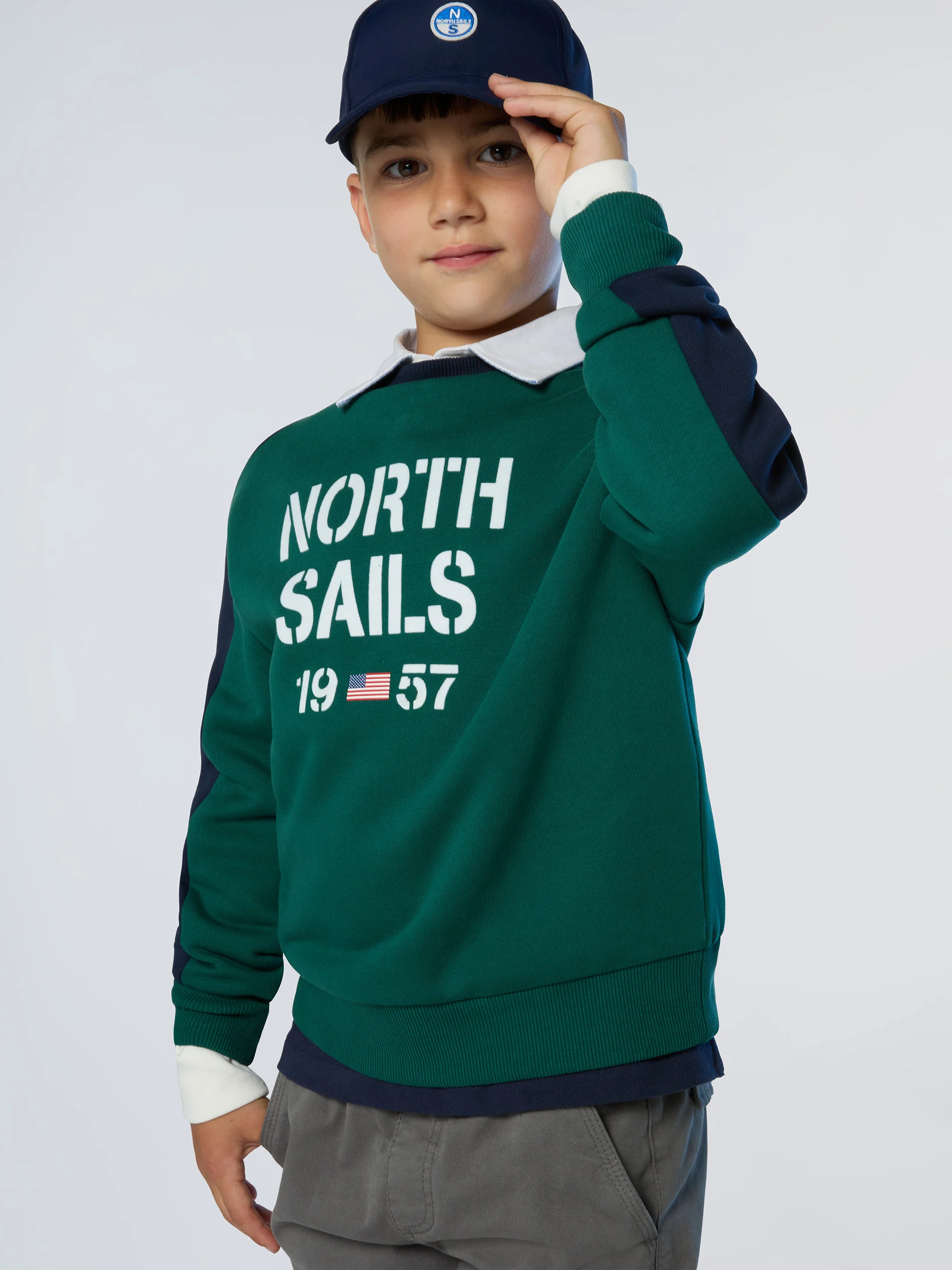Sweatshirt with flock print - Image 8