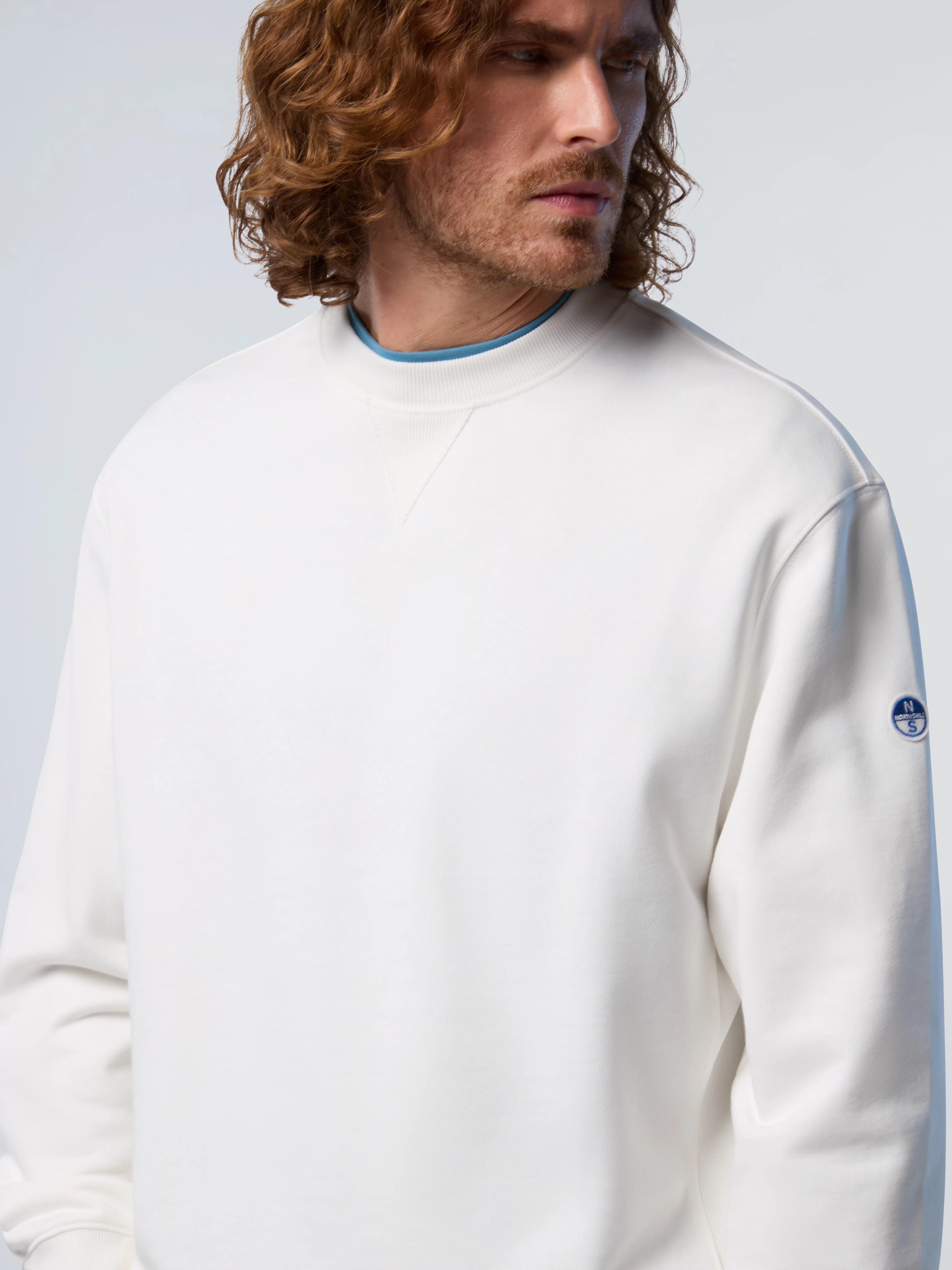 Sweatshirt with side ribbing - Image 2