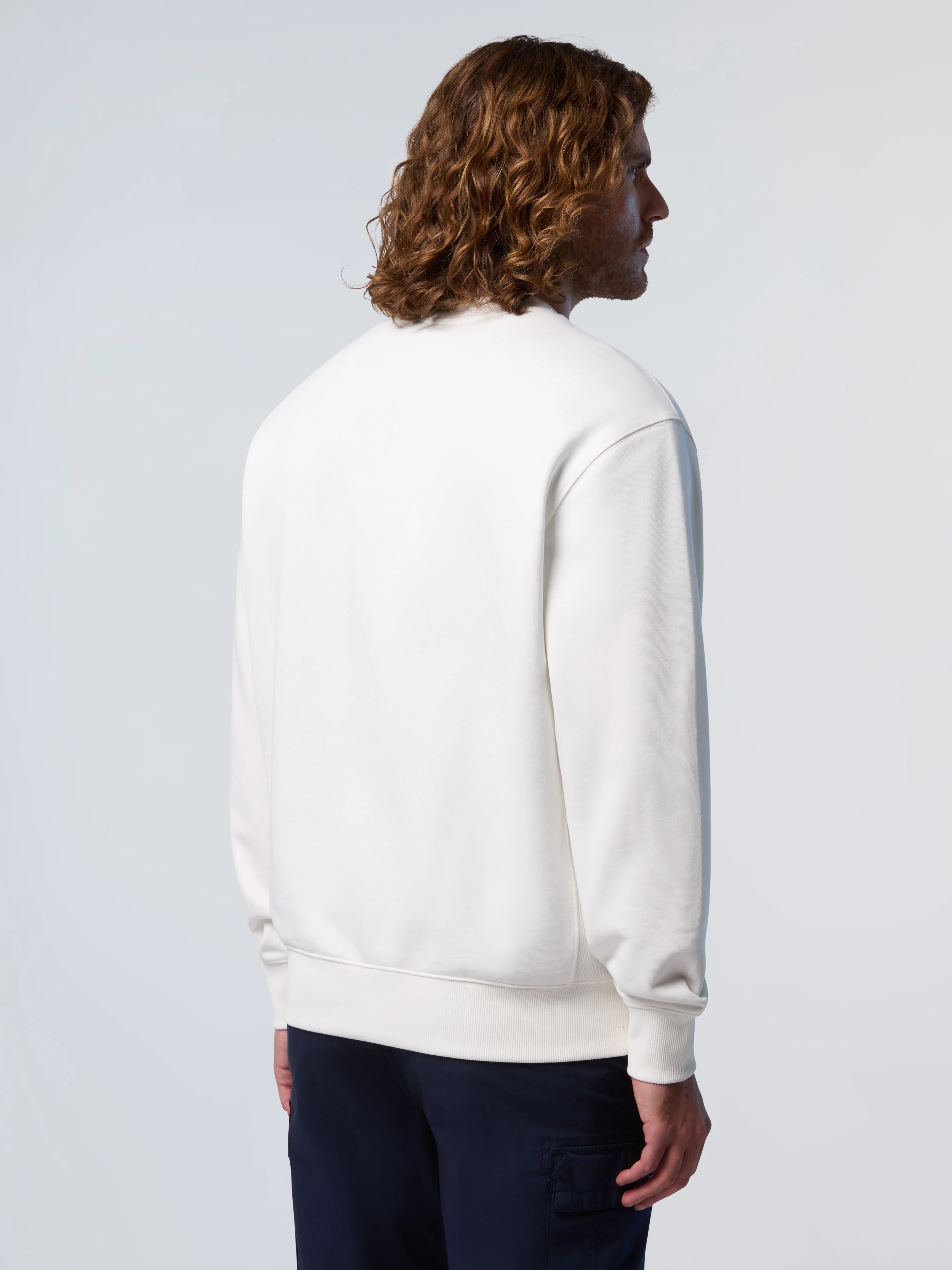 Sweatshirt with side ribbing - Image 3