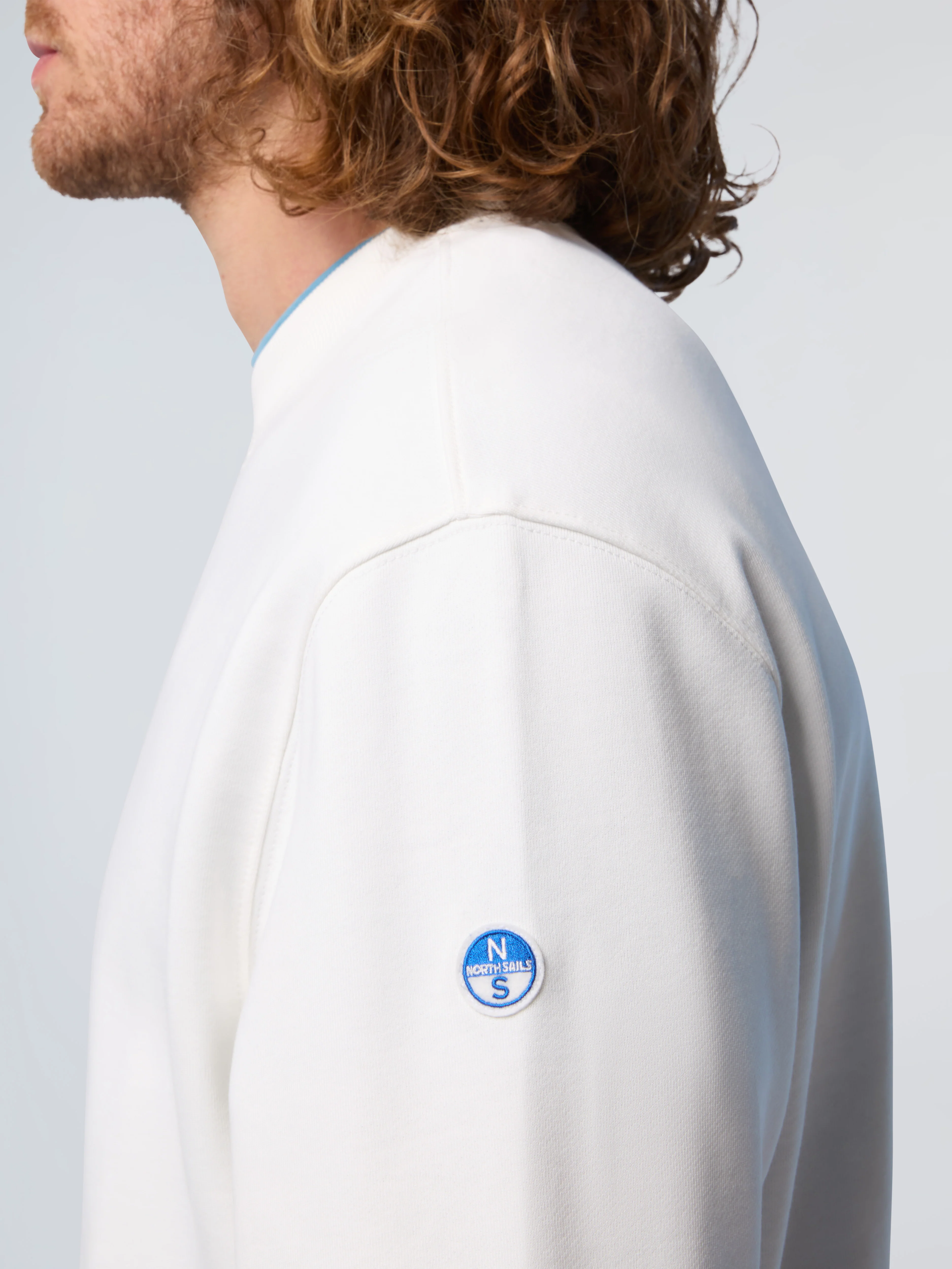 Sweatshirt with side ribbing - Image 5