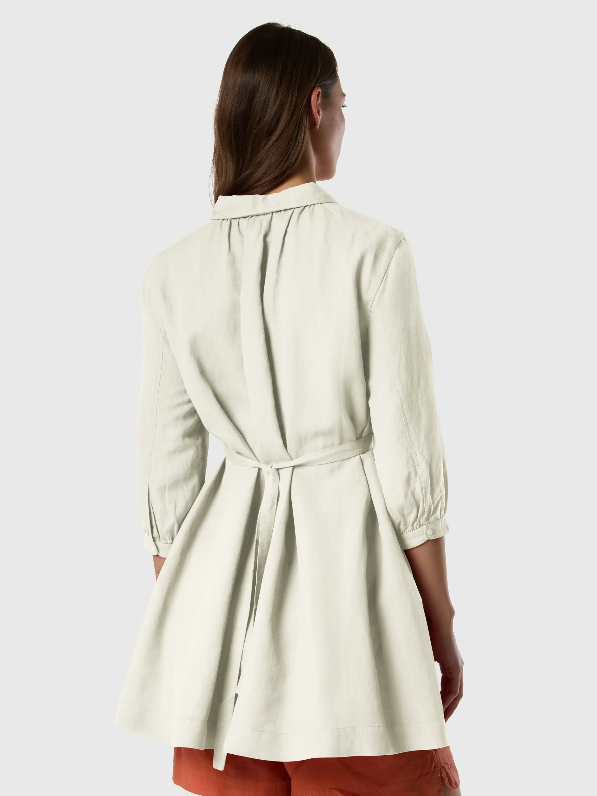 Short shirt dress with waist tie - Image 12