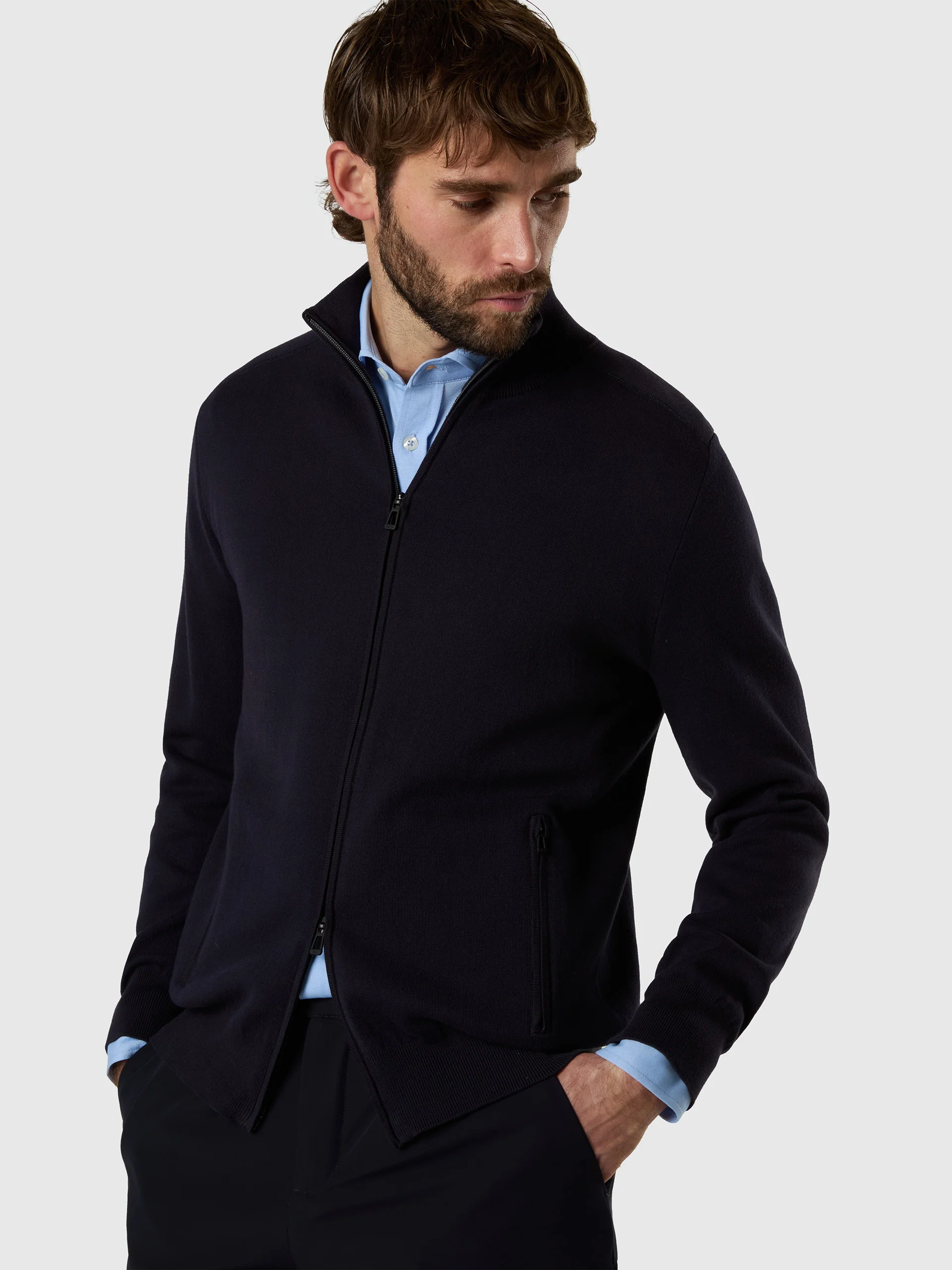 Bonded full-zip sweater - Image 2
