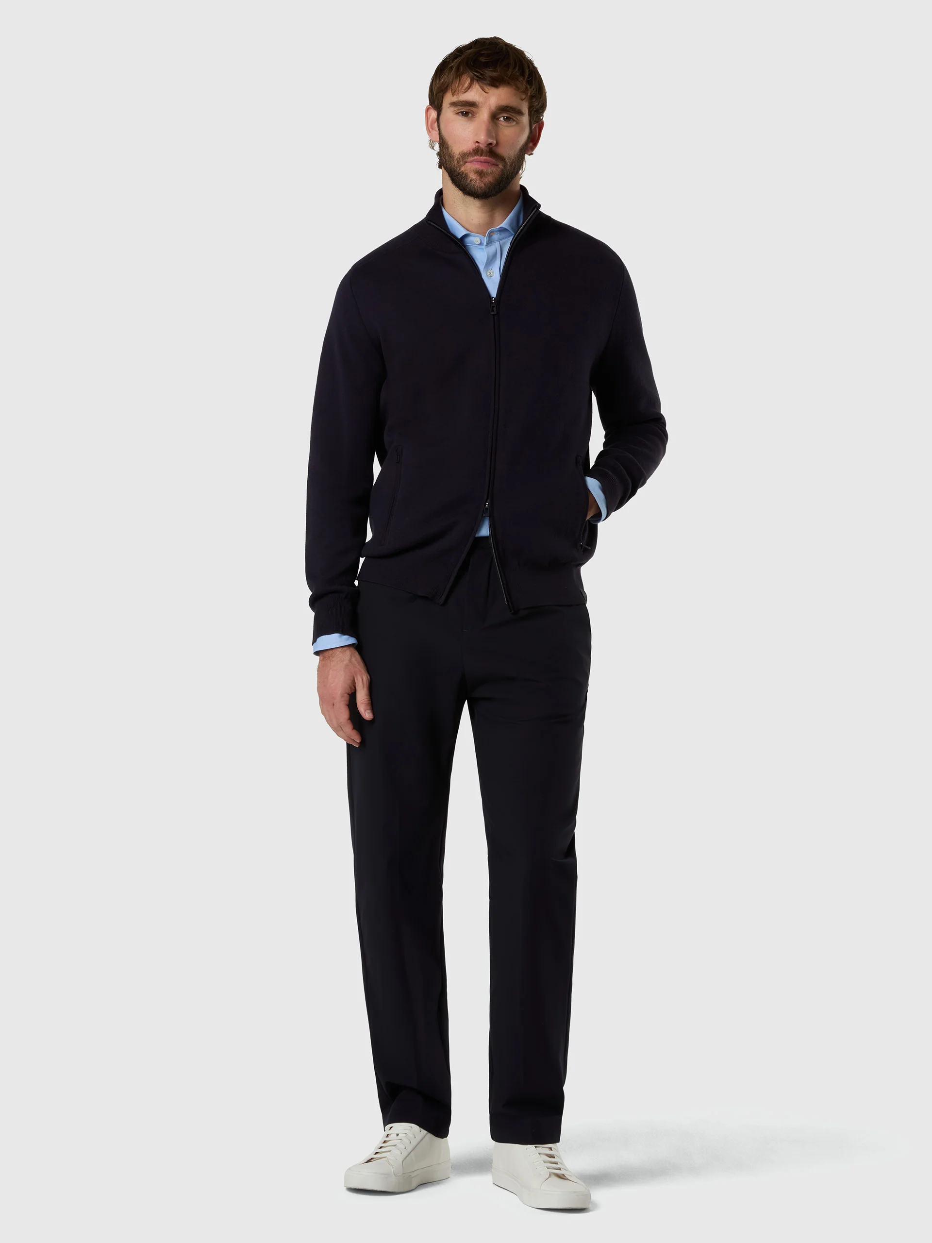 Bonded full-zip sweater - Image 5