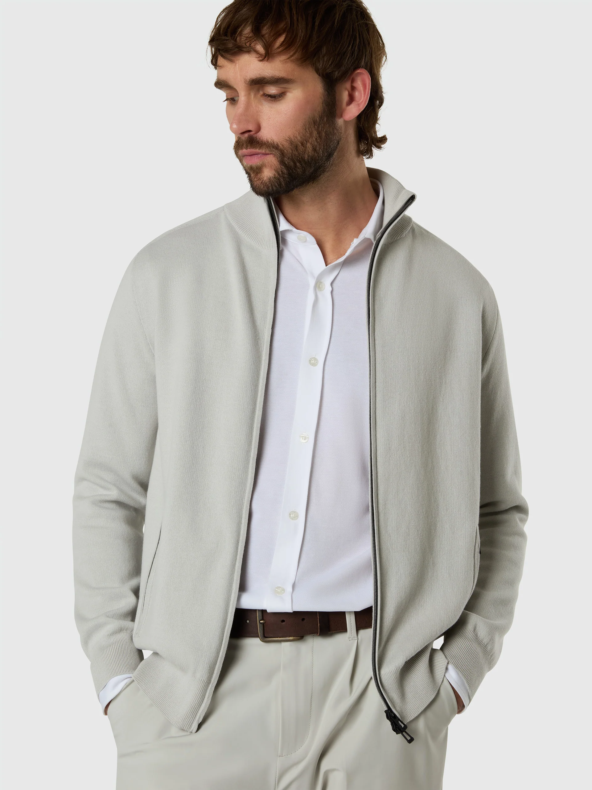 Bonded full-zip sweater - Image 8